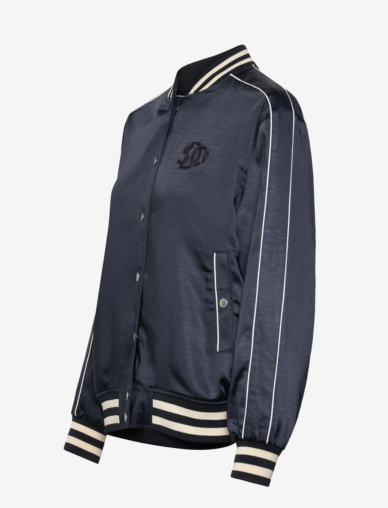 Superdry - VARSITY SATIN BOMBER JACKET - tunna jackor - eclipse navy - 3