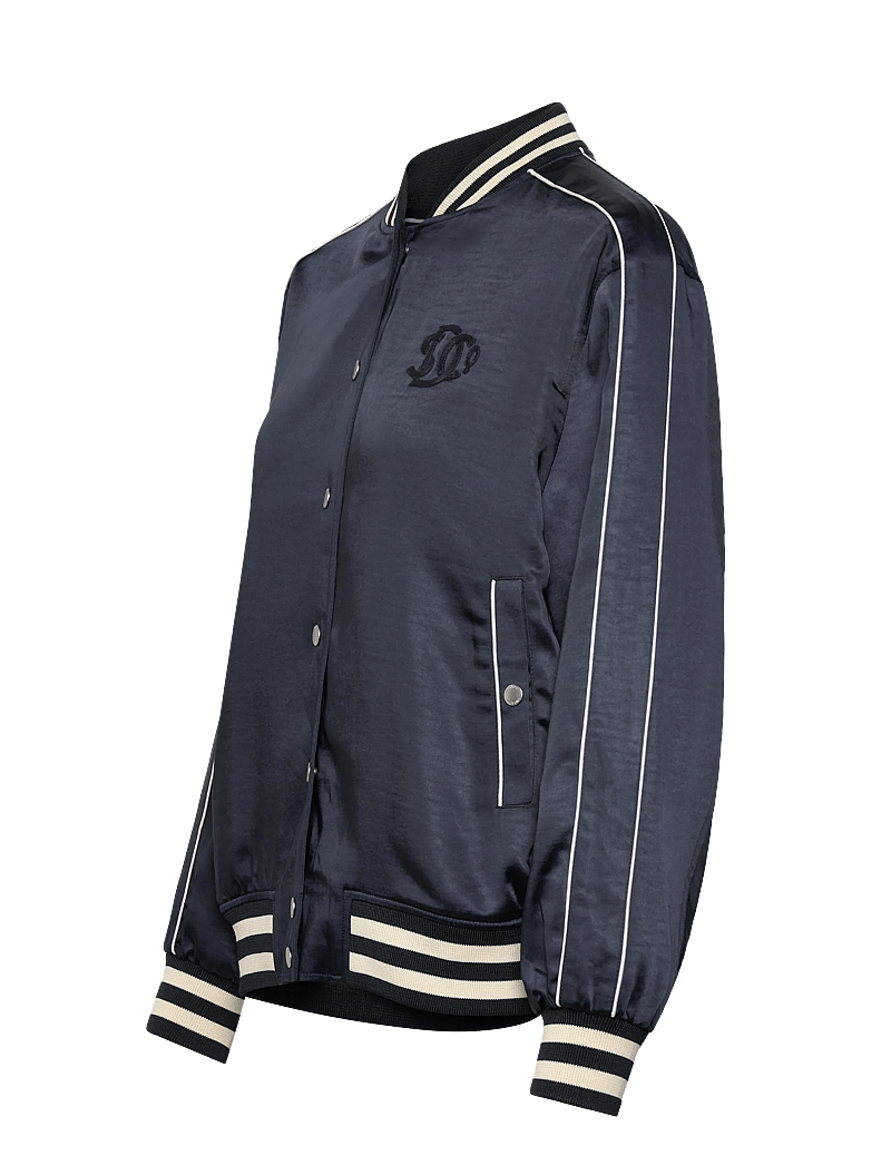 Superdry - VARSITY SATIN BOMBER JACKET - tunna jackor - eclipse navy - 3