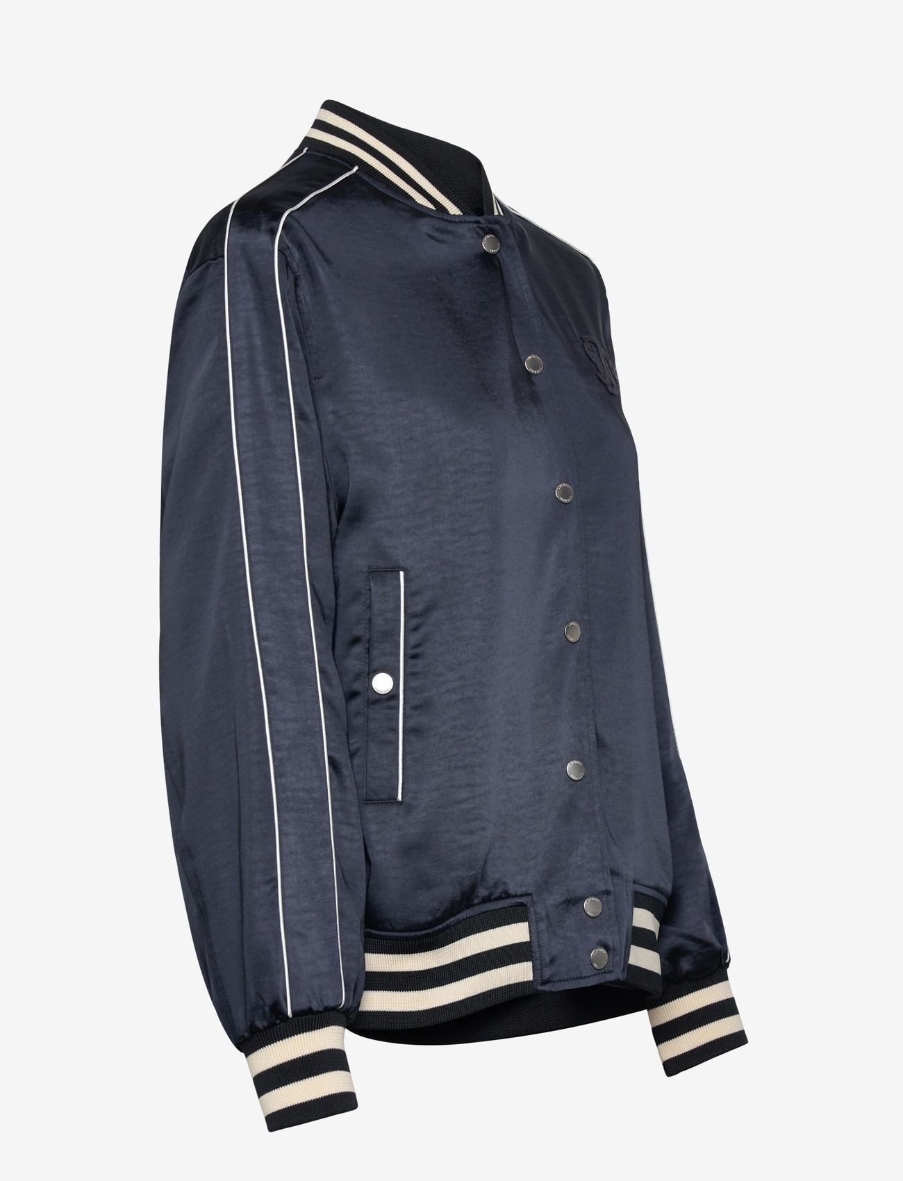 Superdry - VARSITY SATIN BOMBER JACKET - tunna jackor - eclipse navy - 4