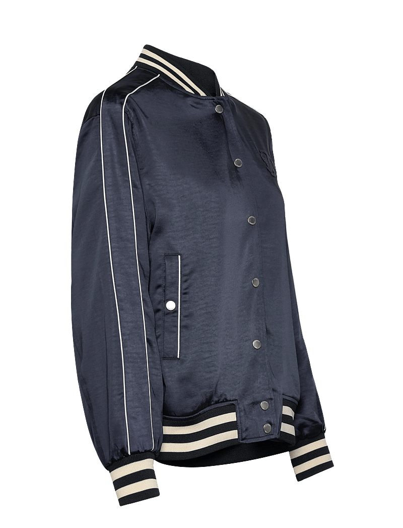 Superdry - VARSITY SATIN BOMBER JACKET - tunna jackor - eclipse navy - 4