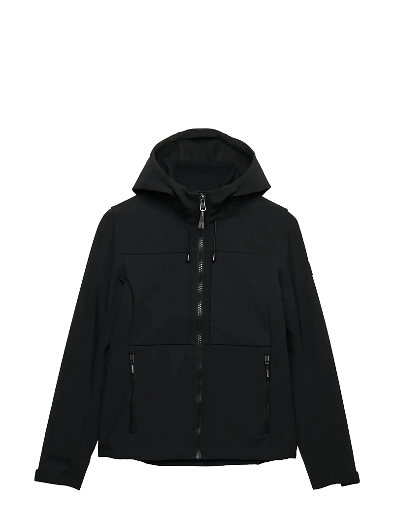 Superdry - HOODED CLASSIC TREKKER JACKET - friluftsjackor - meteorite black - 1
