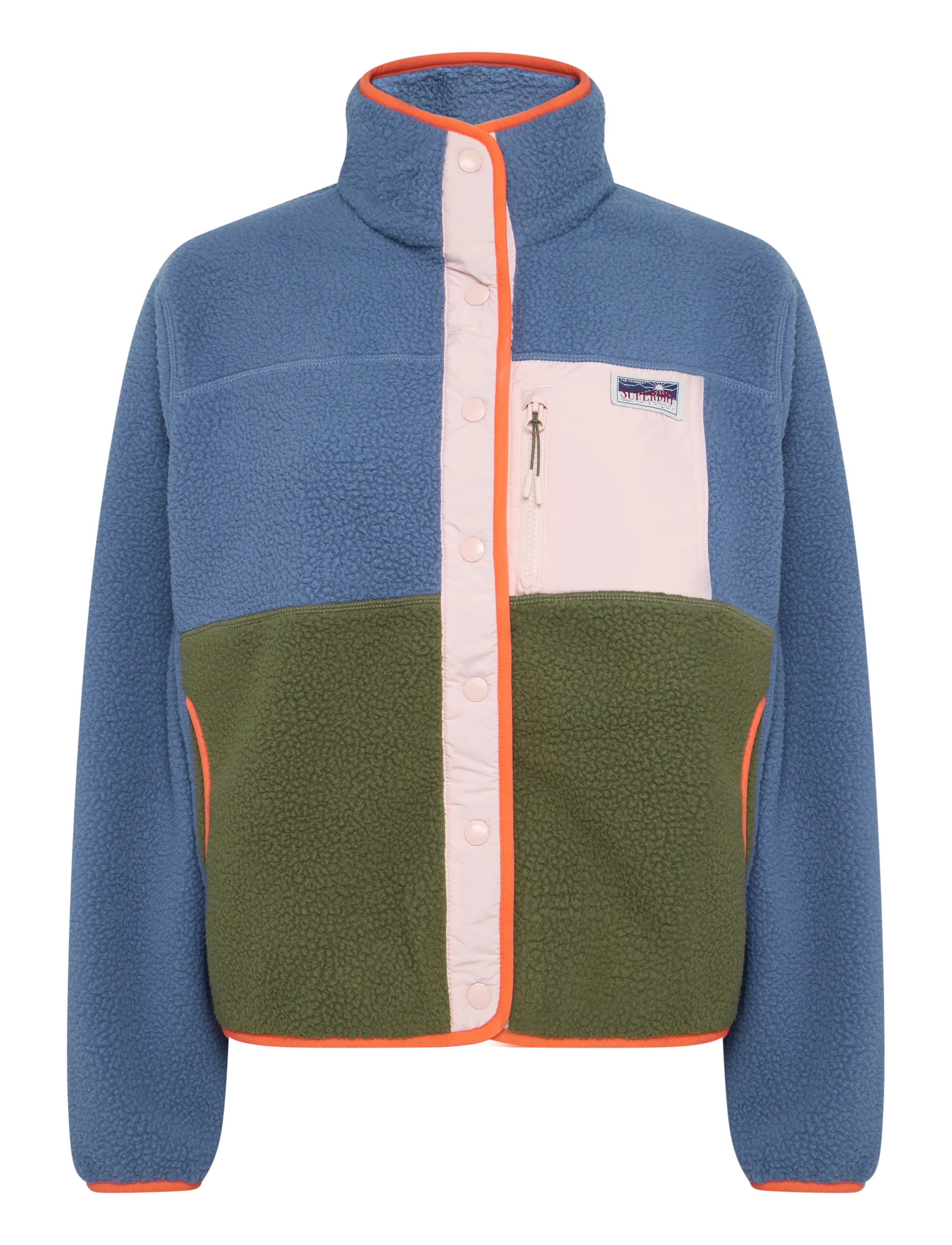 Superdry COLOUR BLOCK FLEECE JACKET - Sweatshirts & Kapuzenpullover - MOONLIGHT BLUE / blue
