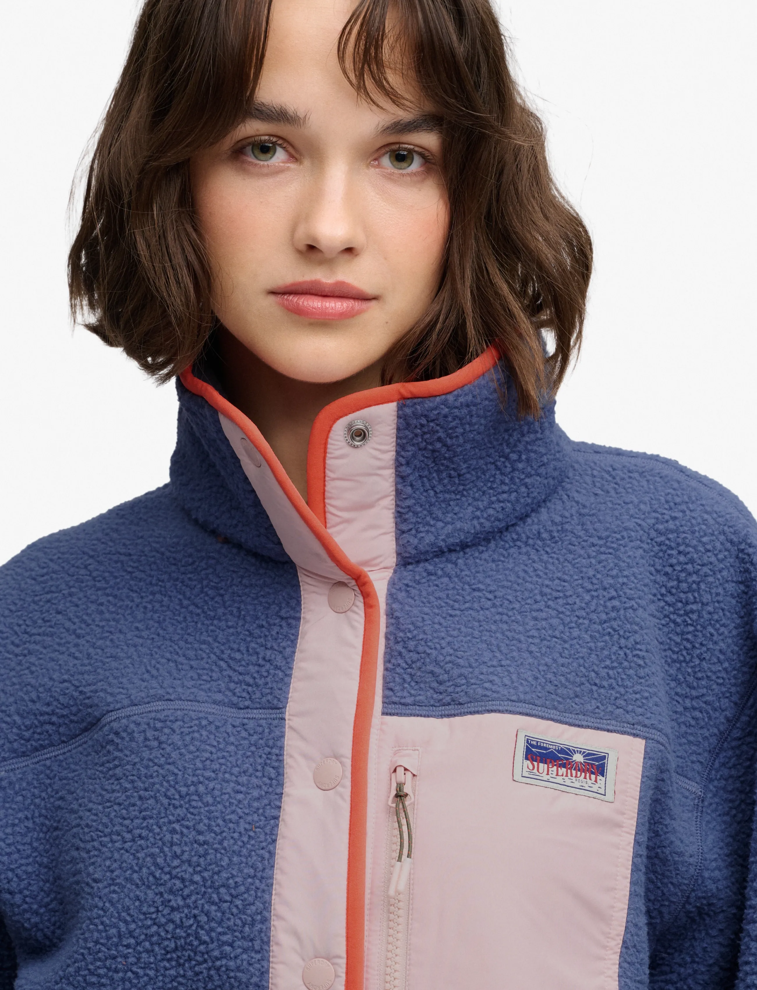 Superdry Colour Block Fleece Jacket jackor dam – bild 3