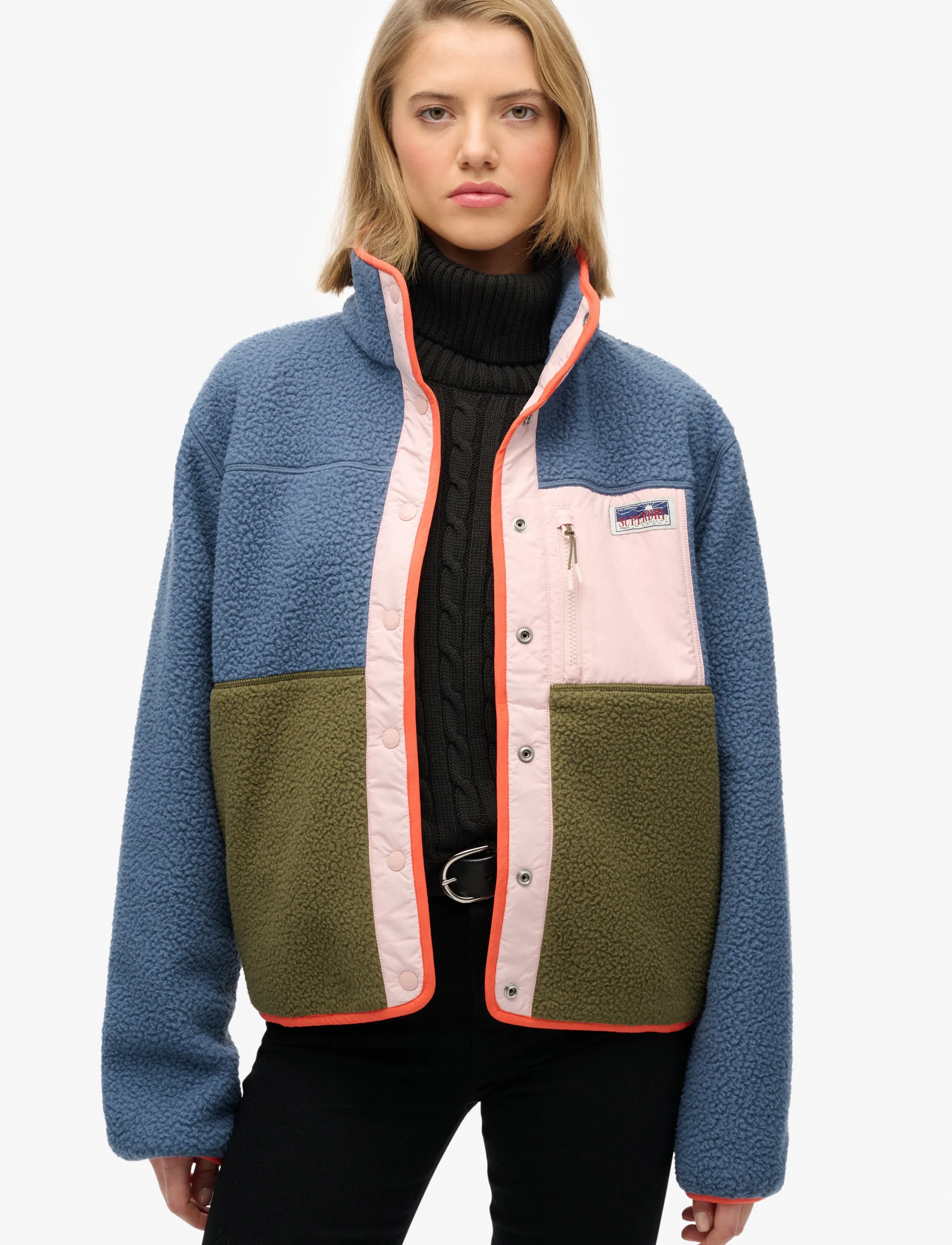 Superdry Colour Block Fleece Jacket jackor dam – bild 6
