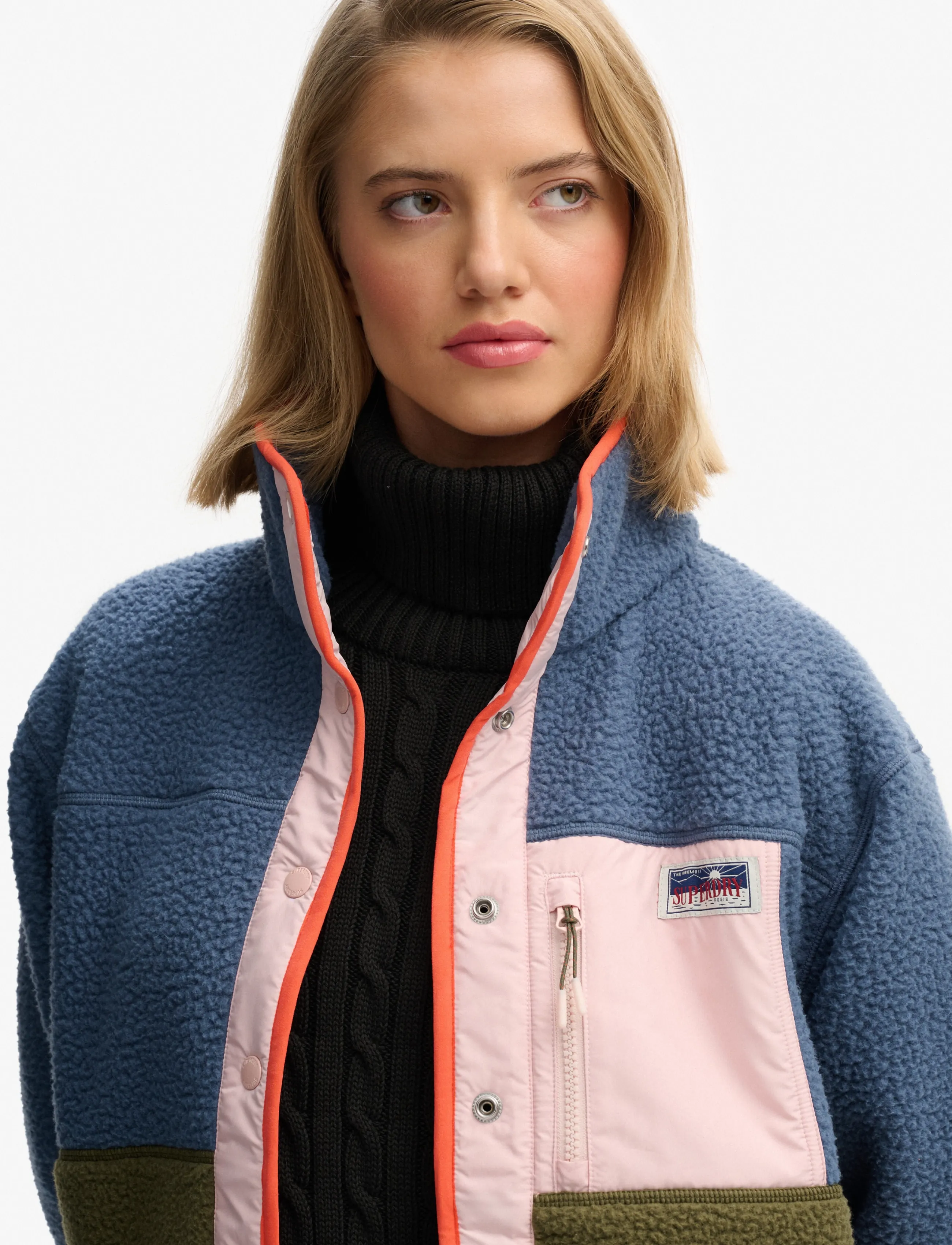 Superdry Colour Block Fleece Jacket jackor dam – bild 8