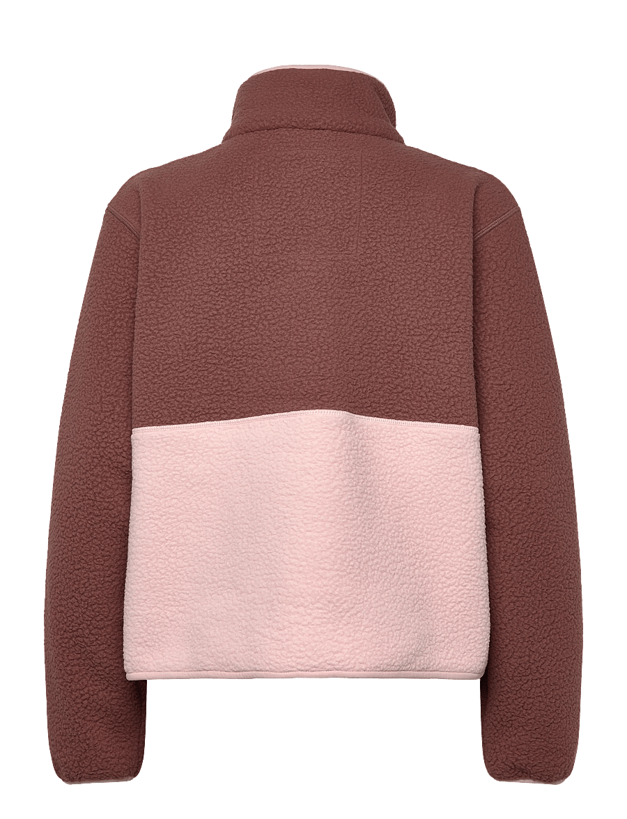 Superdry - COLOUR BLOCK FLEECE JACKET - Överdelar - nutmeg spice brown - 2