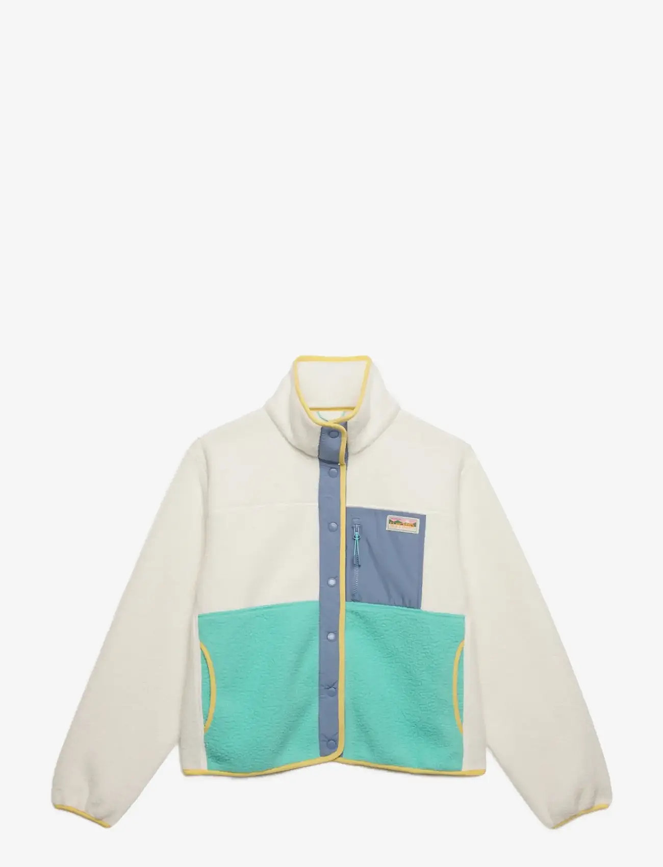 Superdry - COLOUR BLOCK FLEECE JACKET - alussärgid - off white - 1