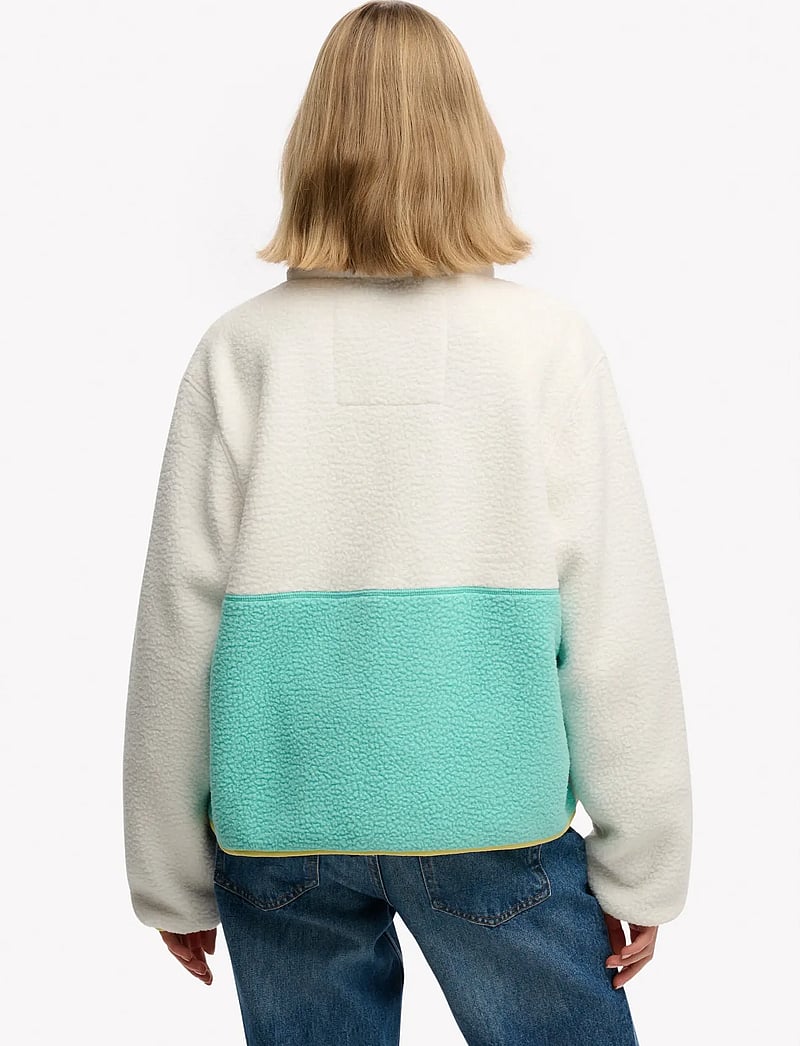 Superdry - COLOUR BLOCK FLEECE JACKET - alussärgid - off white - 5