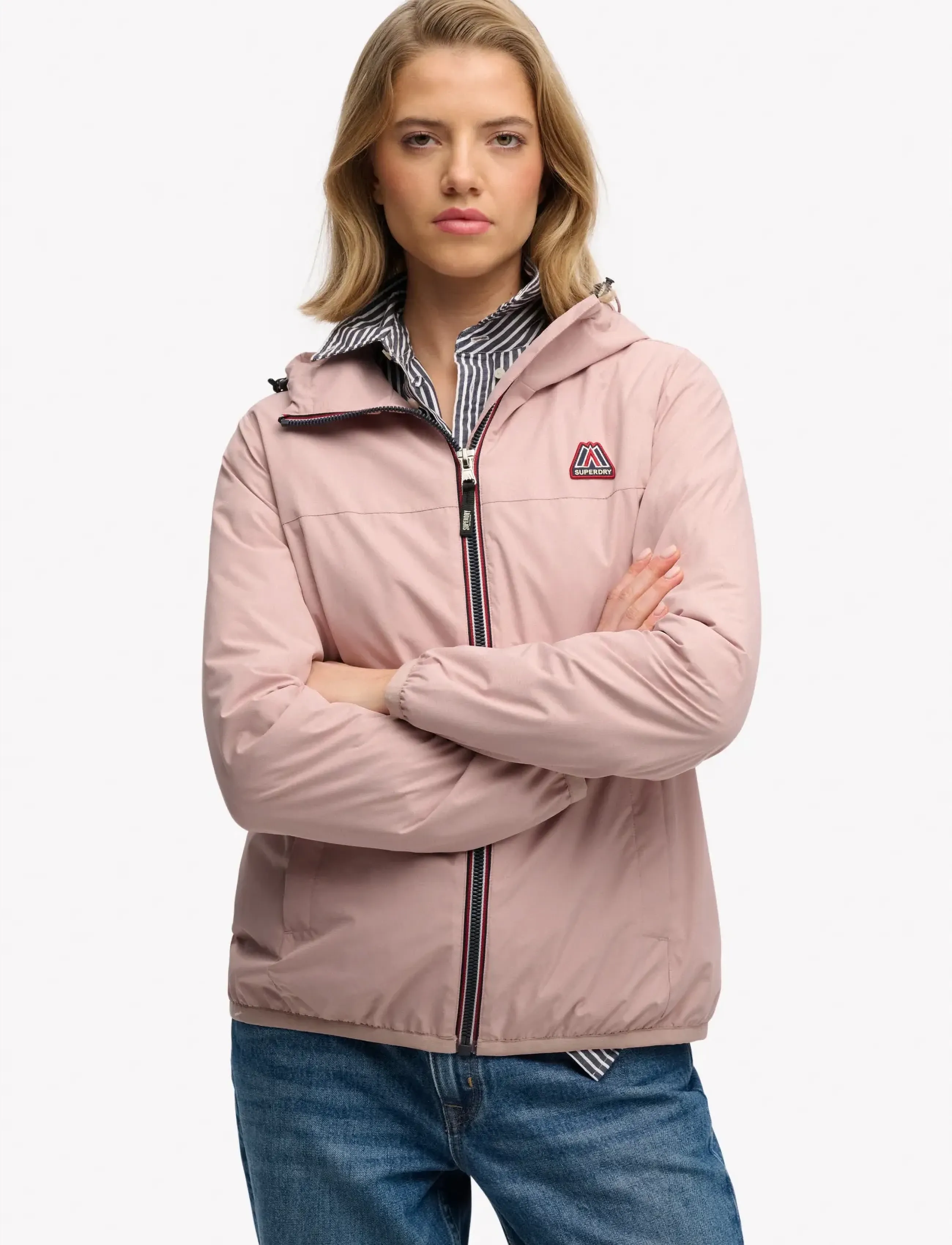 Superdry - ESSENTIAL TRI WINDBREAKER JKT - outdoor jacken - adobe rose - 3