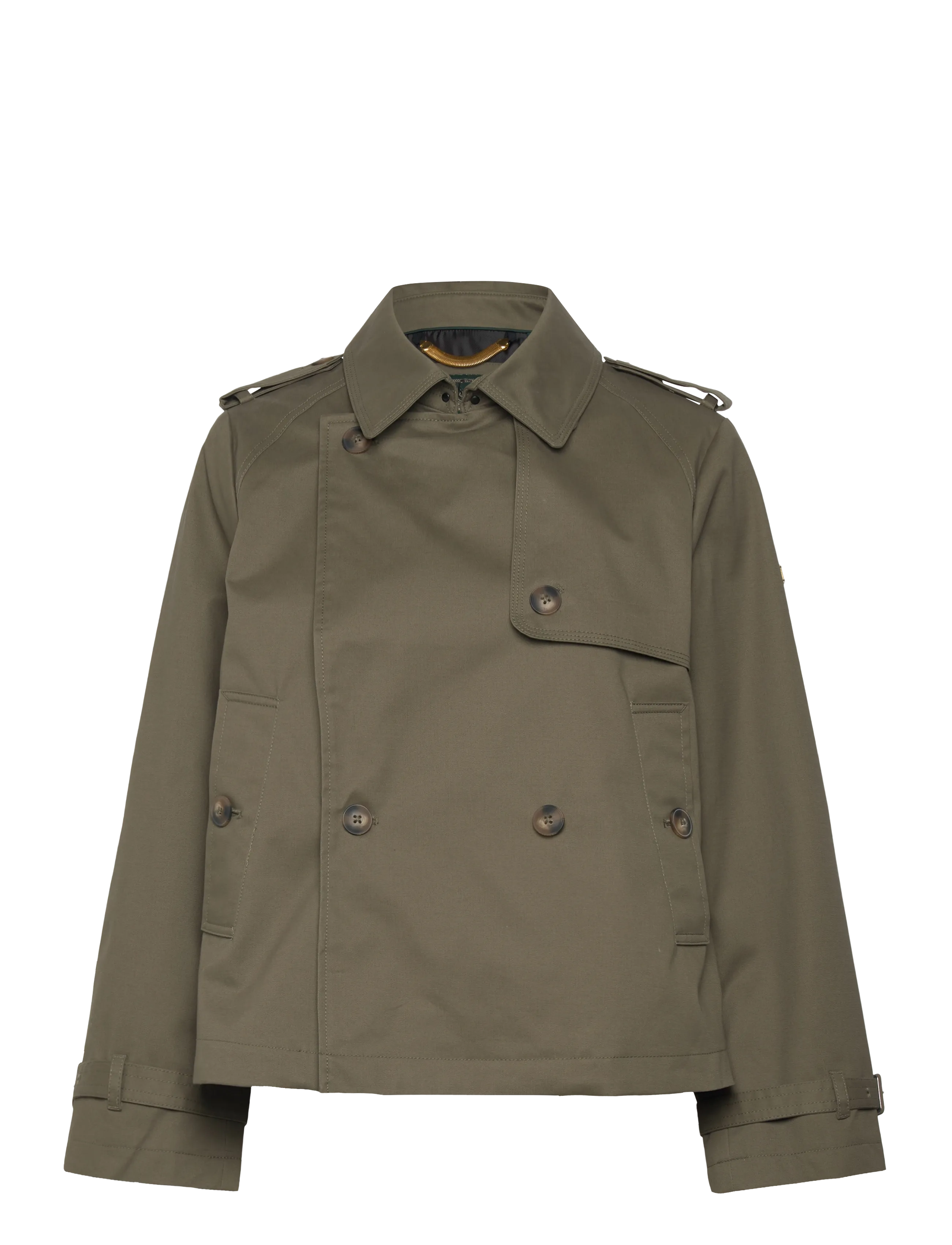 Superdry - SHORT TRENCH COAT - ulkovaatteet - dusty olive green - 2