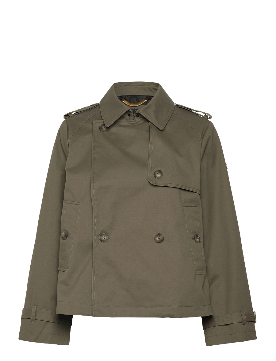 Superdry - SHORT TRENCH COAT - vihmamantlid - dusty olive green - 2