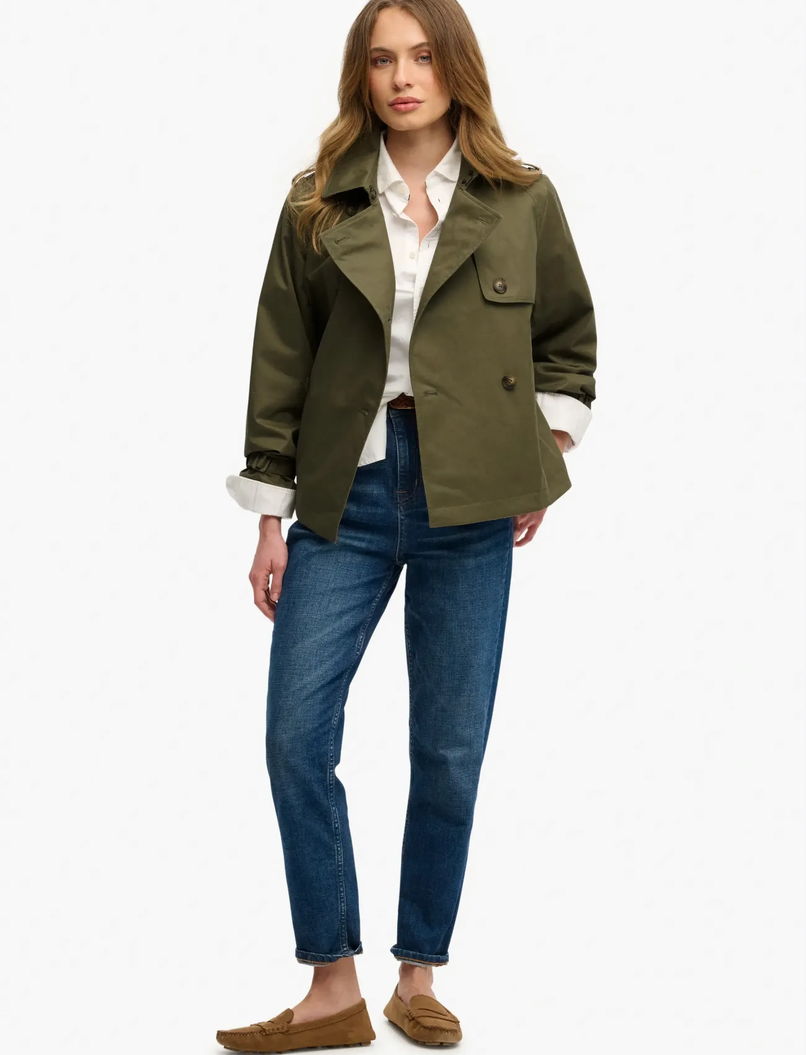 Superdry Short Trench Coat kappor & rockar dam – bild 6