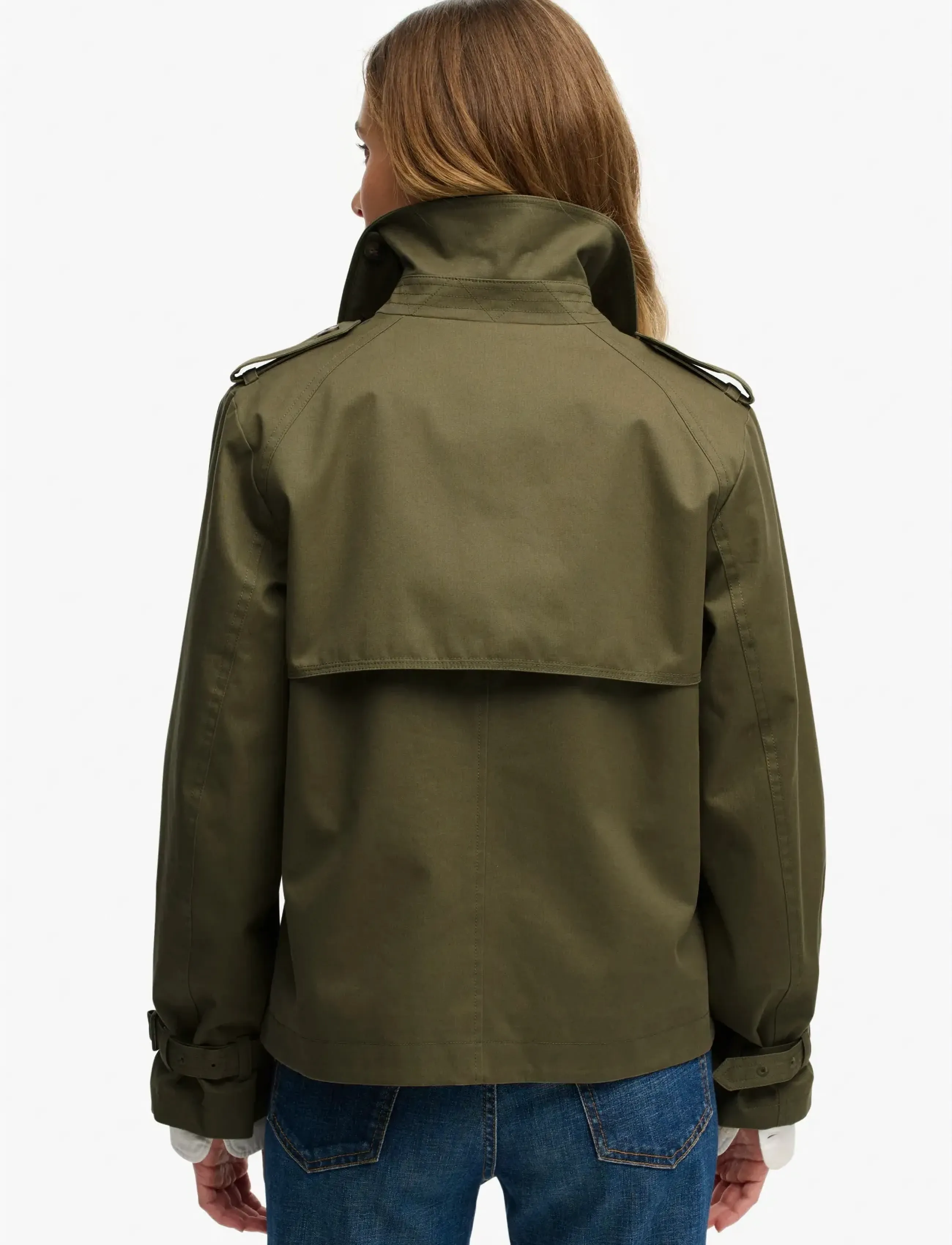 Superdry Short Trench Coat kappor & rockar dam – bild 7