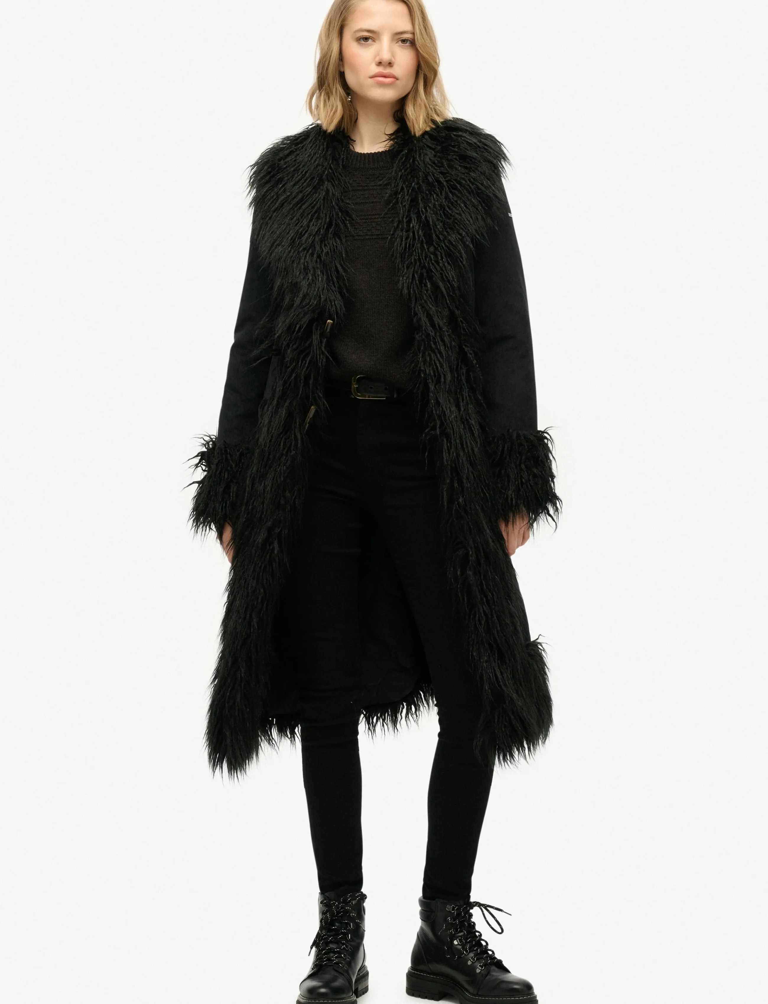 Superdry Long Afghan Coat jackor dam – bild 9