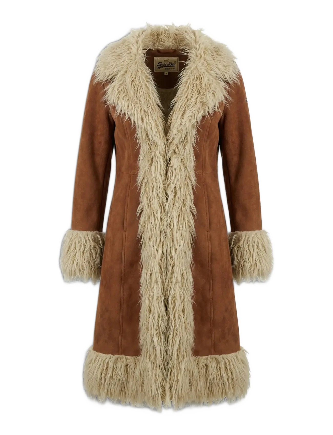 Superdry - LONG AFGHAN COAT - winter jackets - rustic chestnut brown - 2