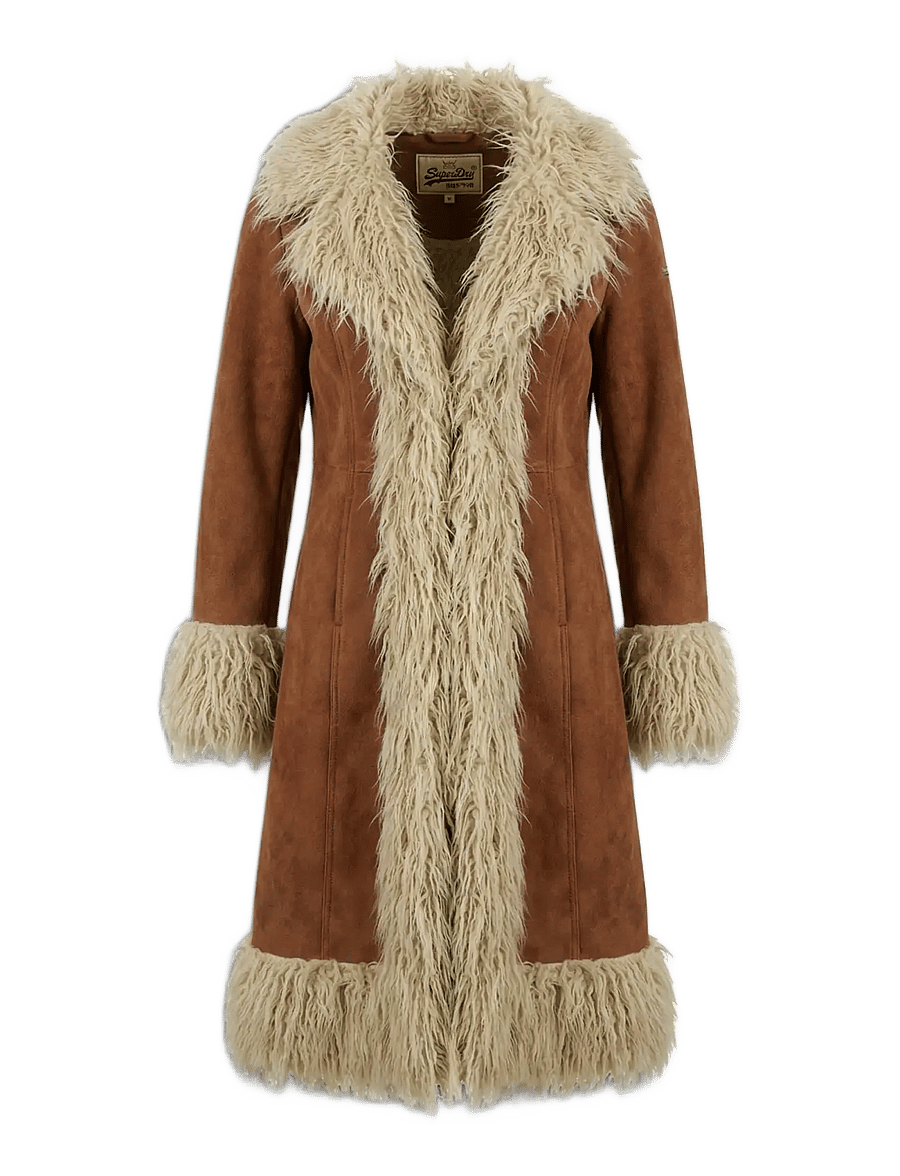 Superdry - LONG AFGHAN COAT - winter jackets - rustic chestnut brown - 2
