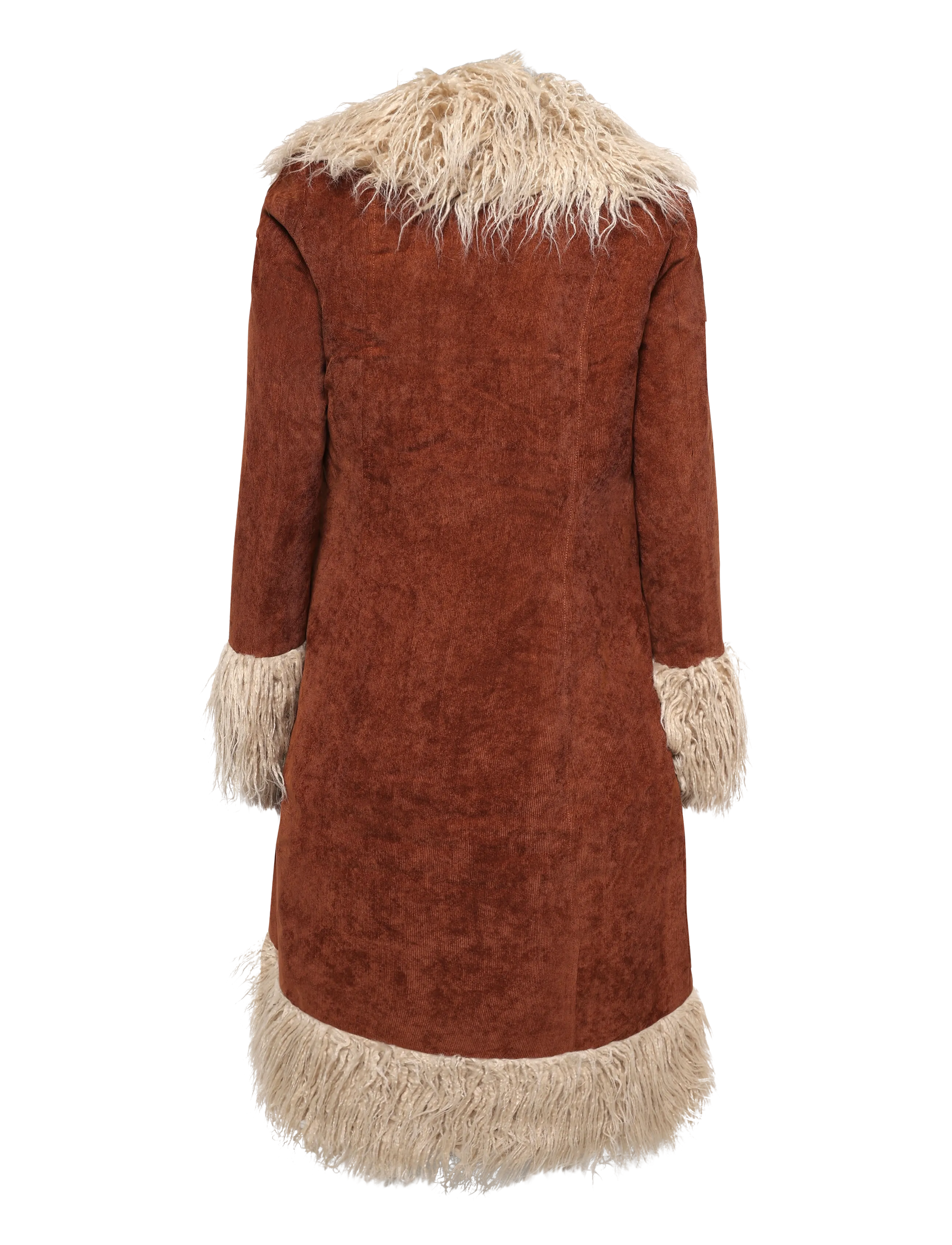 Superdry - LONG AFGHAN COAT - talvitakit - rustic chestnut brown - 2