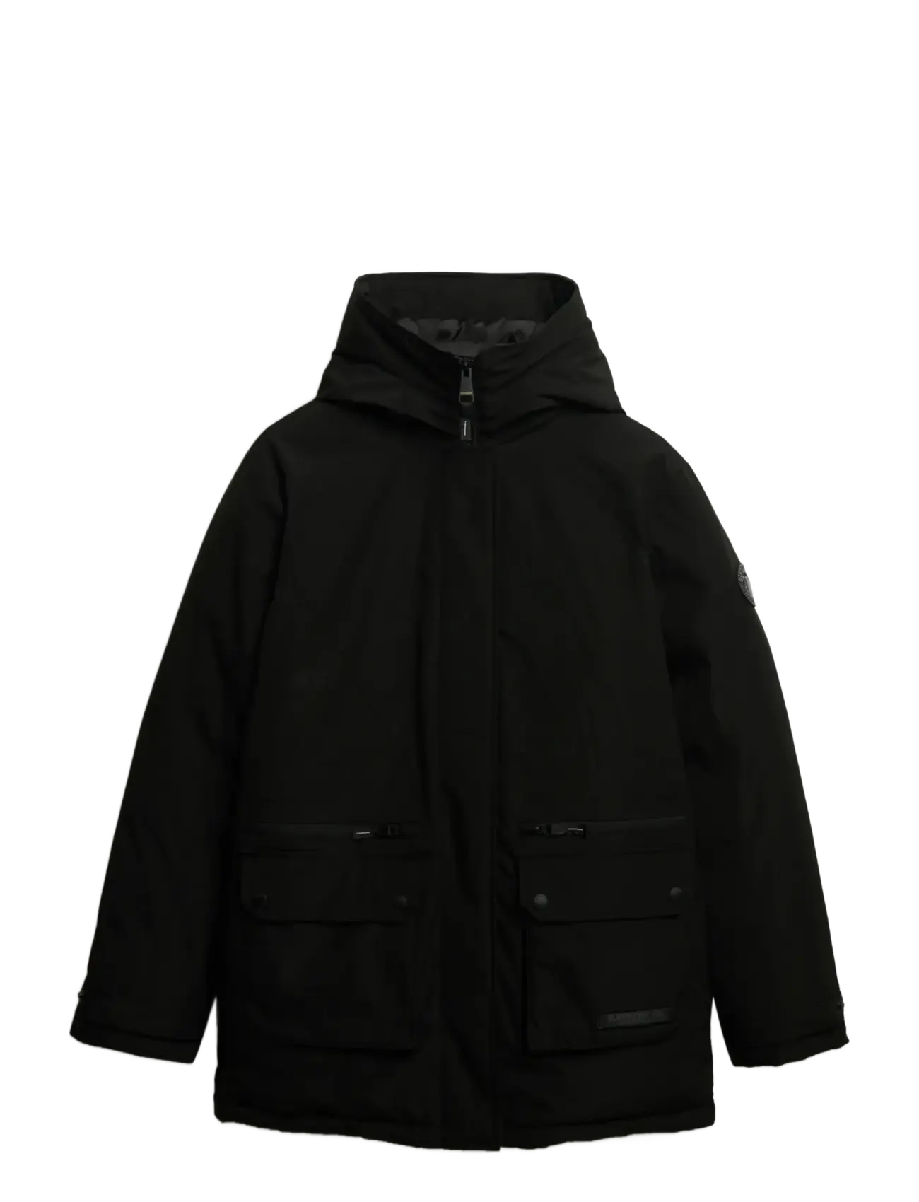 Superdry CITY PADDED PARKA JACKET - Parka Coats - BLACK / black