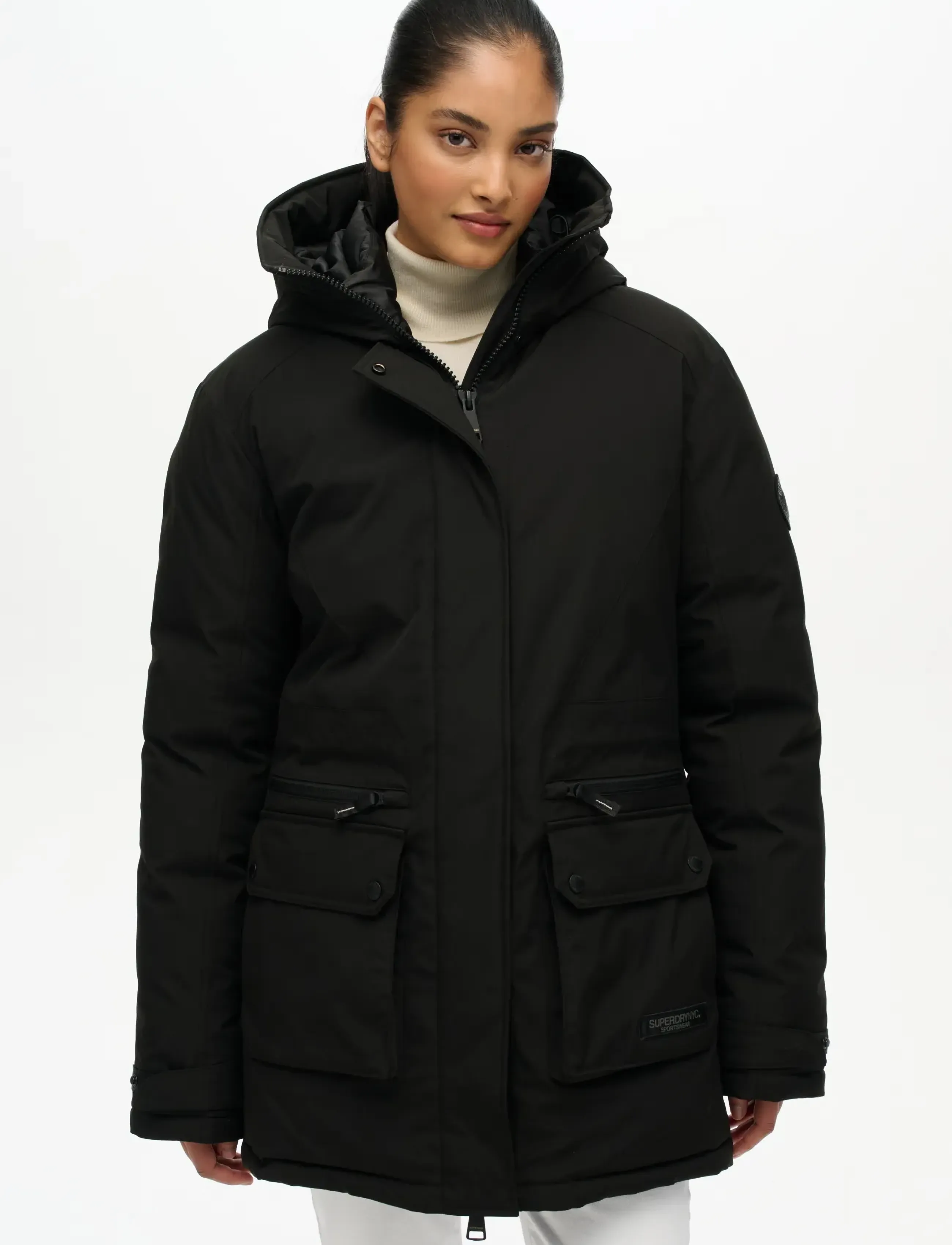 Superdry - CITY PADDED PARKA JACKET - black - 4