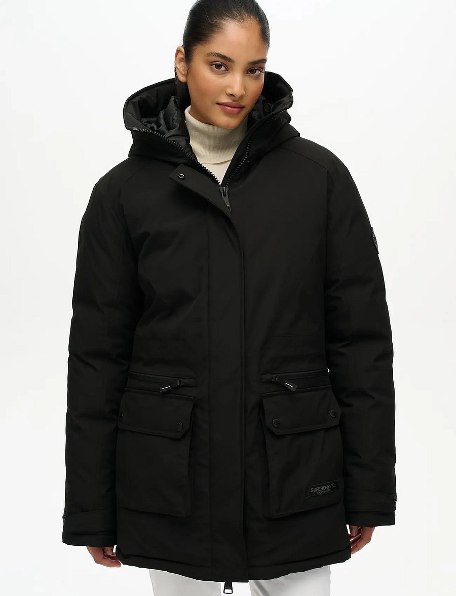 Superdry - CITY PADDED PARKA JACKET - black - 4