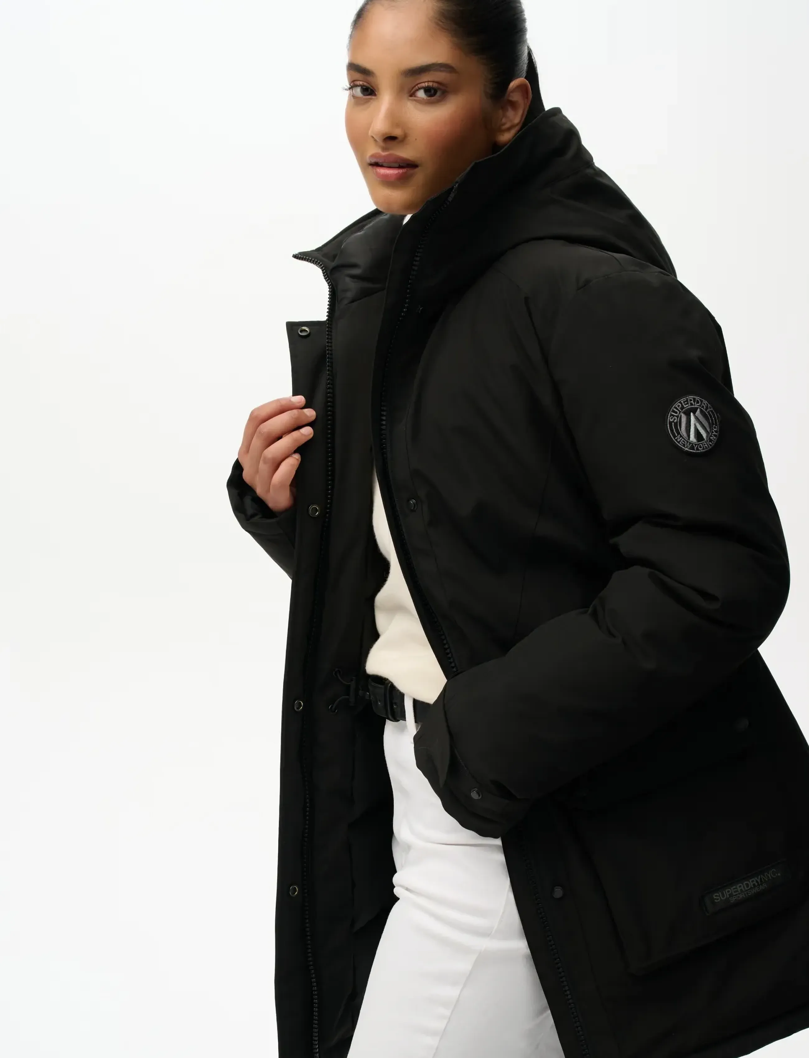 Superdry - CITY PADDED PARKA JACKET - black - 5