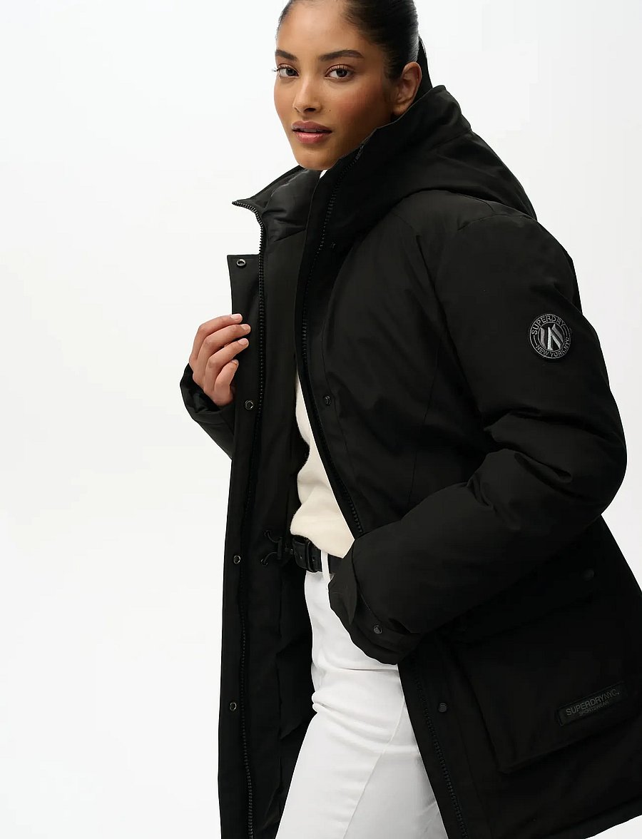 Superdry - CITY PADDED PARKA JACKET - black - 5