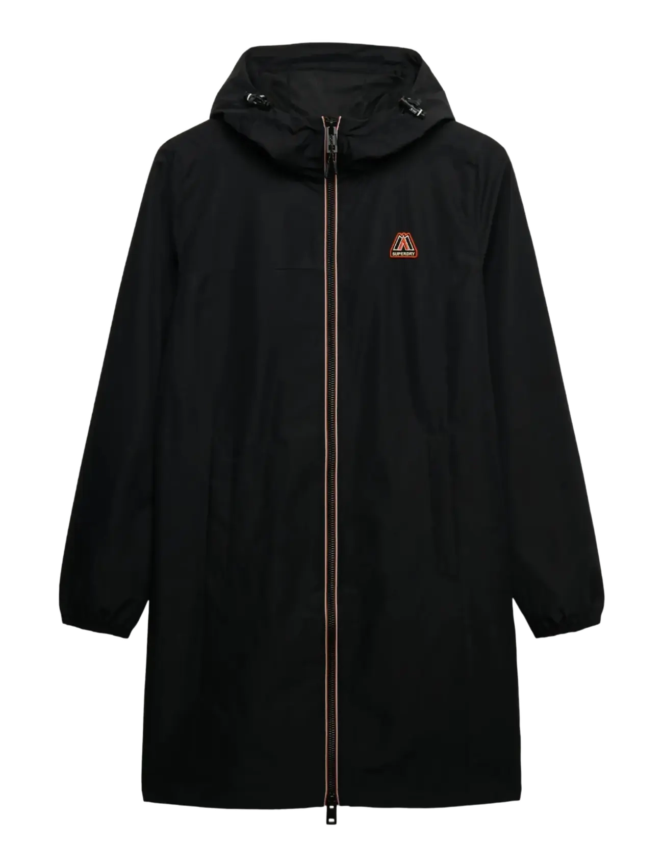 SUPERDRY Longline Tri Windbreaker Jkt Schwarz - 12 - Damen