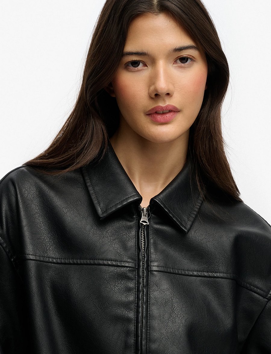 Superdry - COLLARED OVERSIZED BOMBER - black - 2