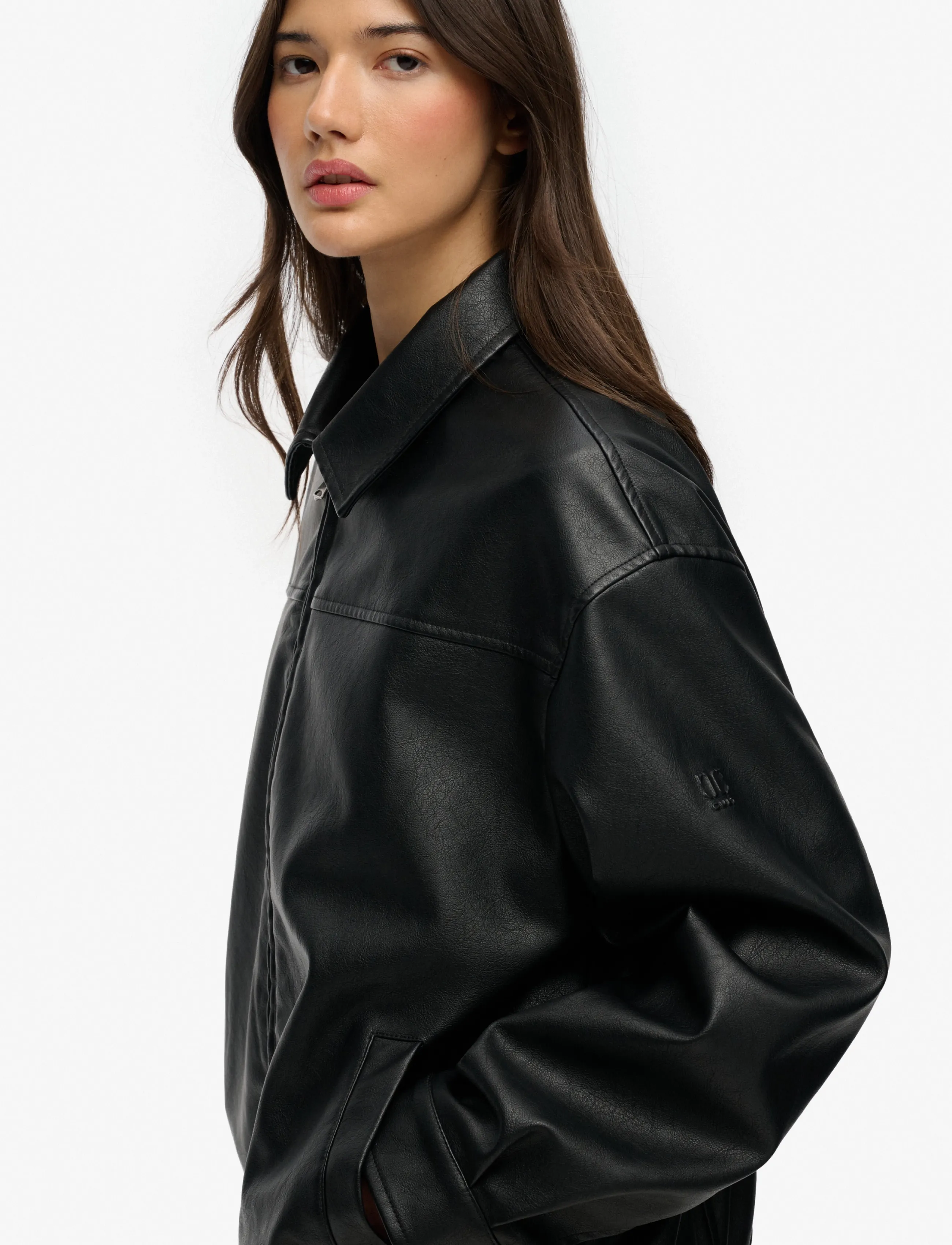 Superdry - COLLARED OVERSIZED BOMBER - black - 3
