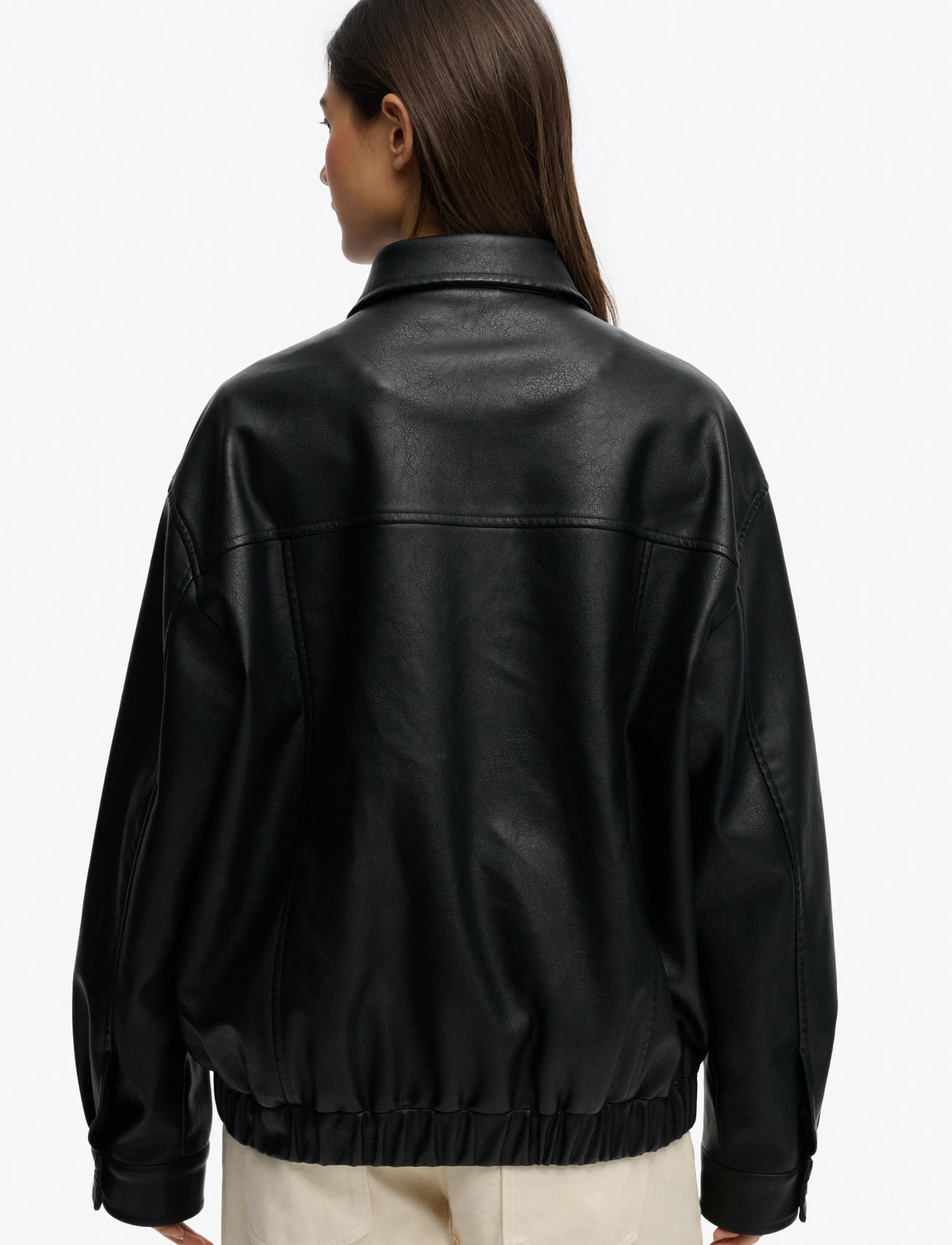 Superdry - COLLARED OVERSIZED BOMBER - black - 5