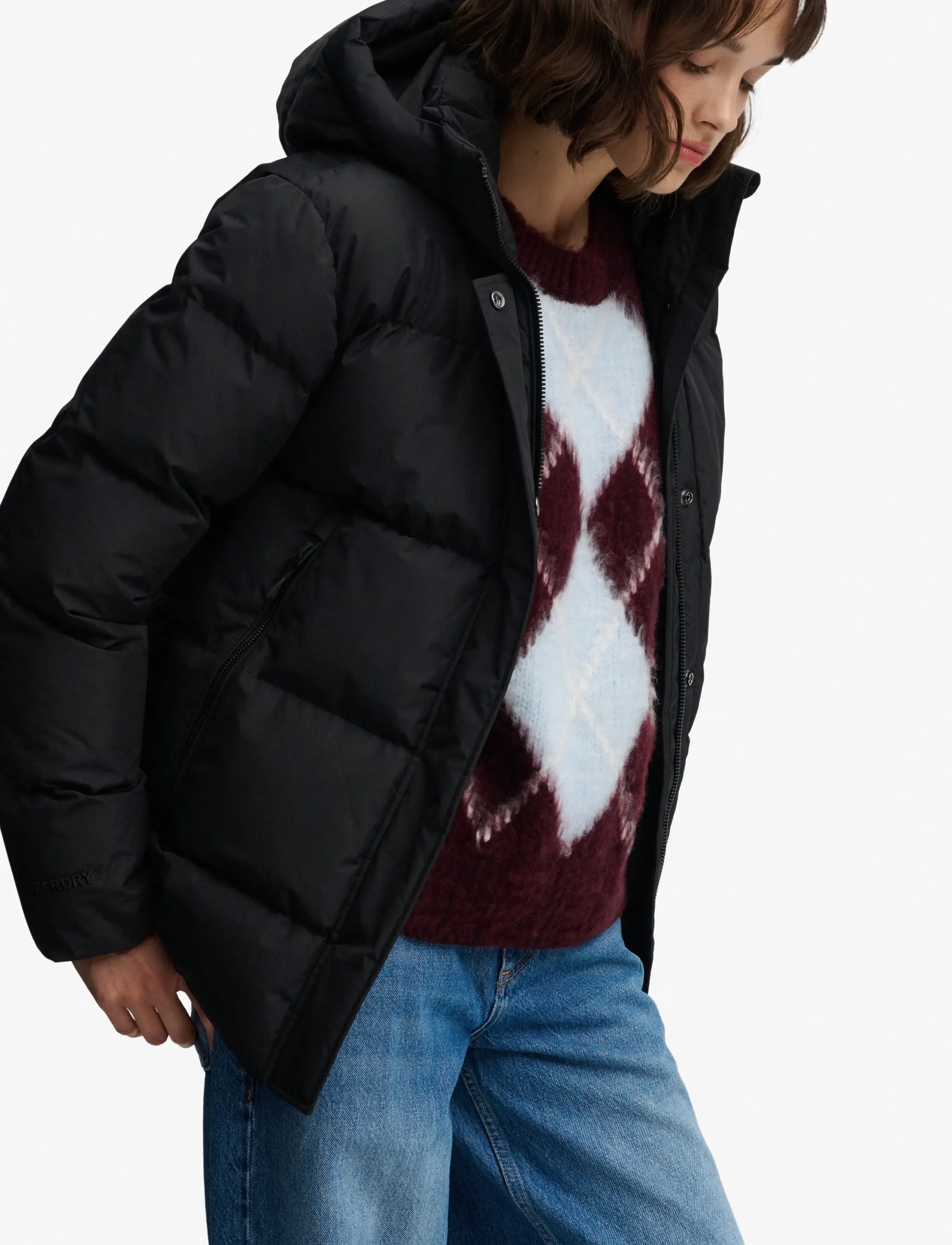 Superdry Hooded 5 Baffle Sports Puffer jackor dam – bild 7