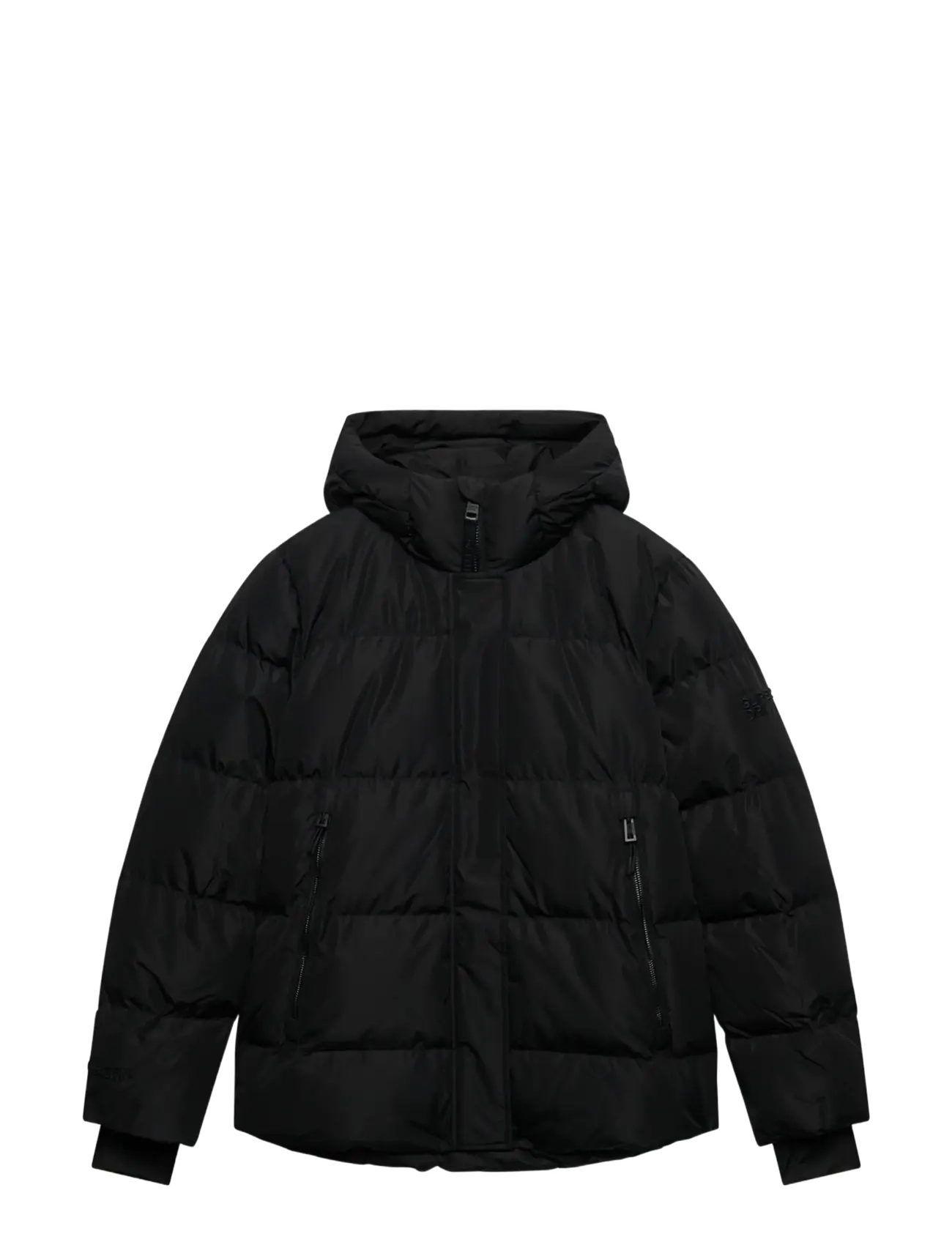 Superdry - HOODED 5 BAFFLE SPORTS PUFFER - winter jackets - black - 2