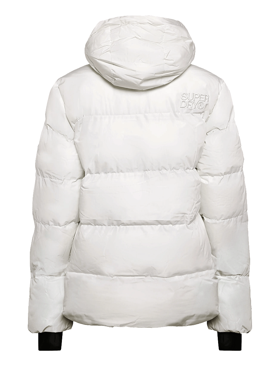 Superdry - HOODED 5 BAFFLE SPORTS PUFFER - vinterjakker - off white - 2