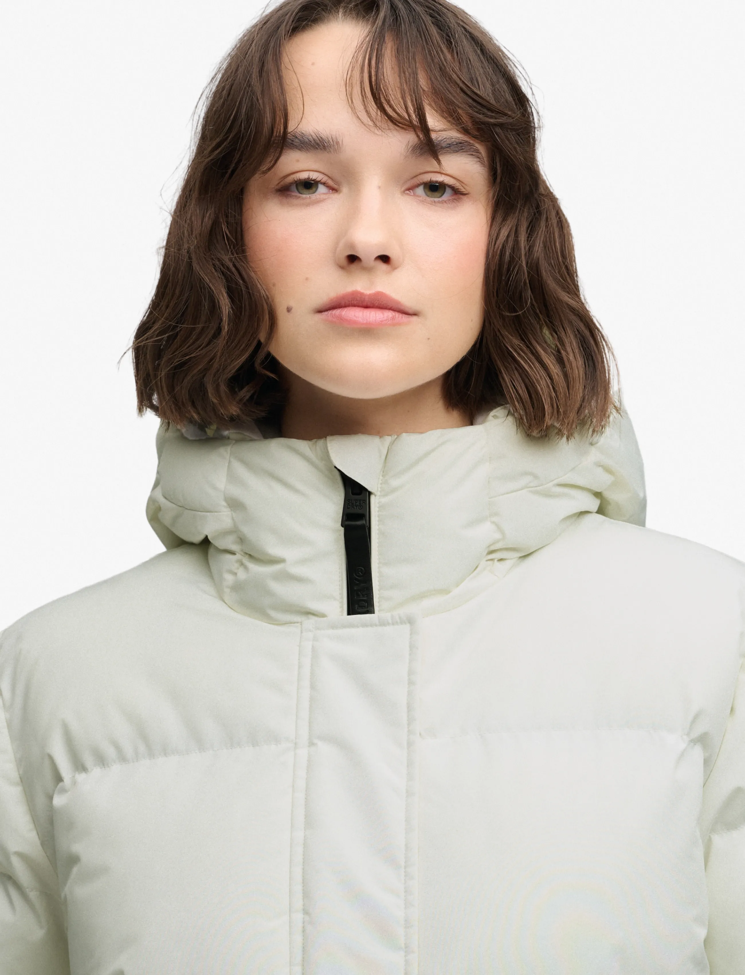 Superdry - HOODED 5 BAFFLE SPORTS PUFFER - off white - 2