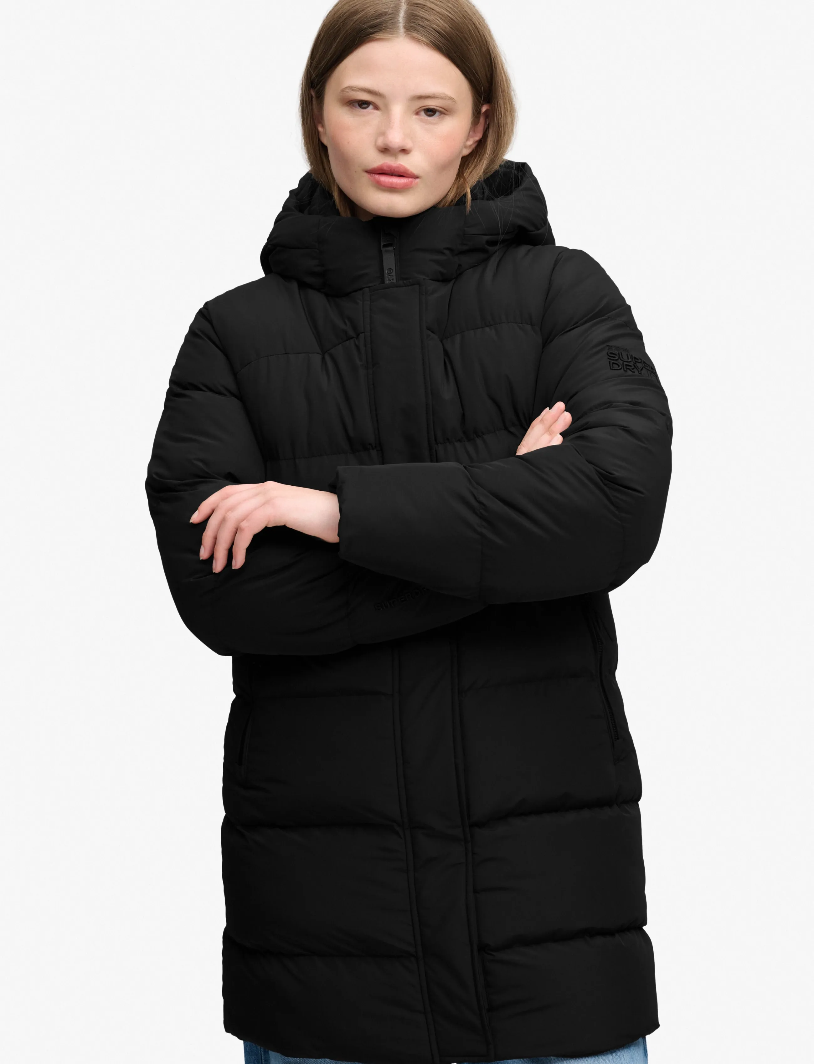 Superdry Hooded Sports Puffer Mid Jkt dunjackor dam – bild 5