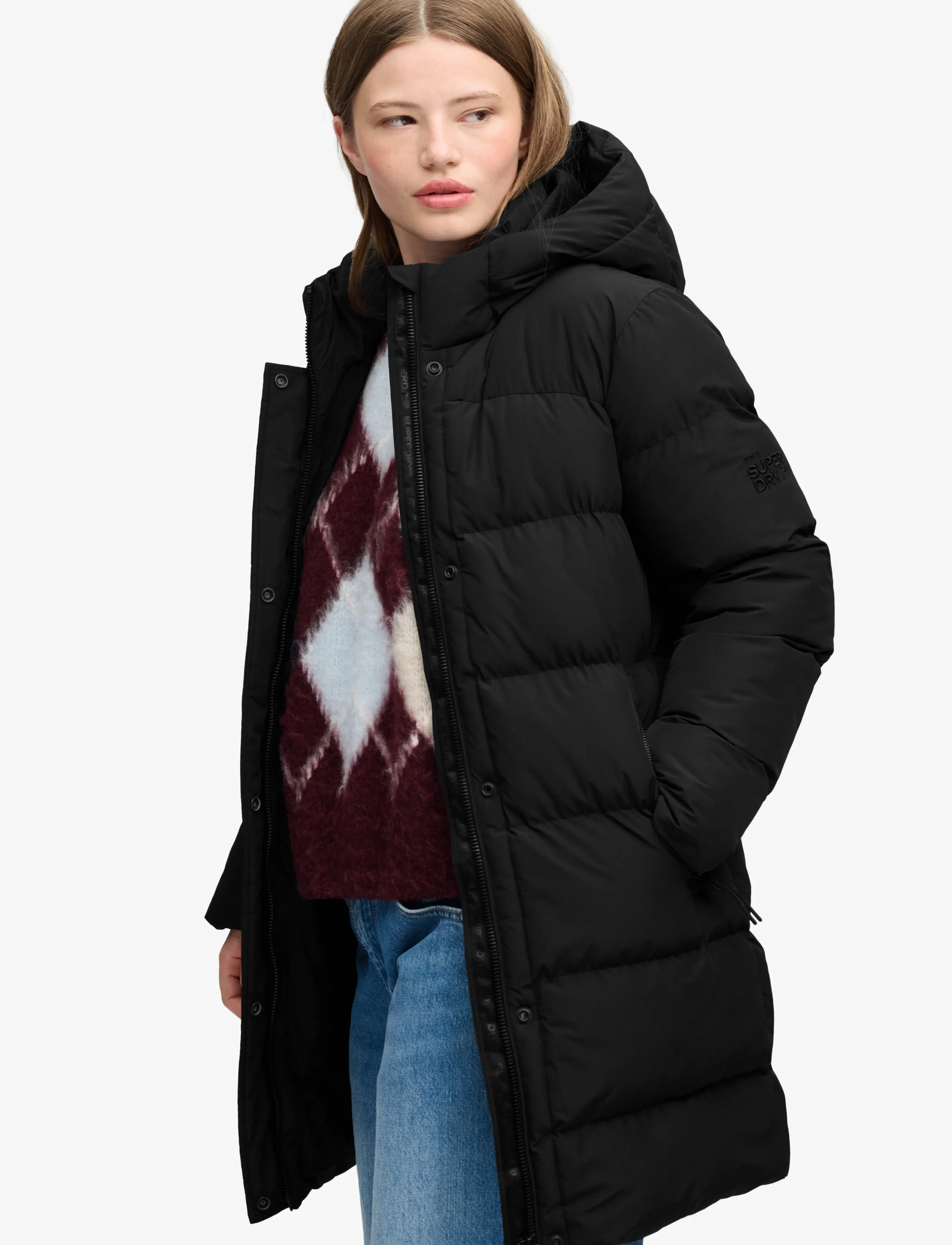 Superdry Hooded Sports Puffer Mid Jkt dunjackor dam – bild 6