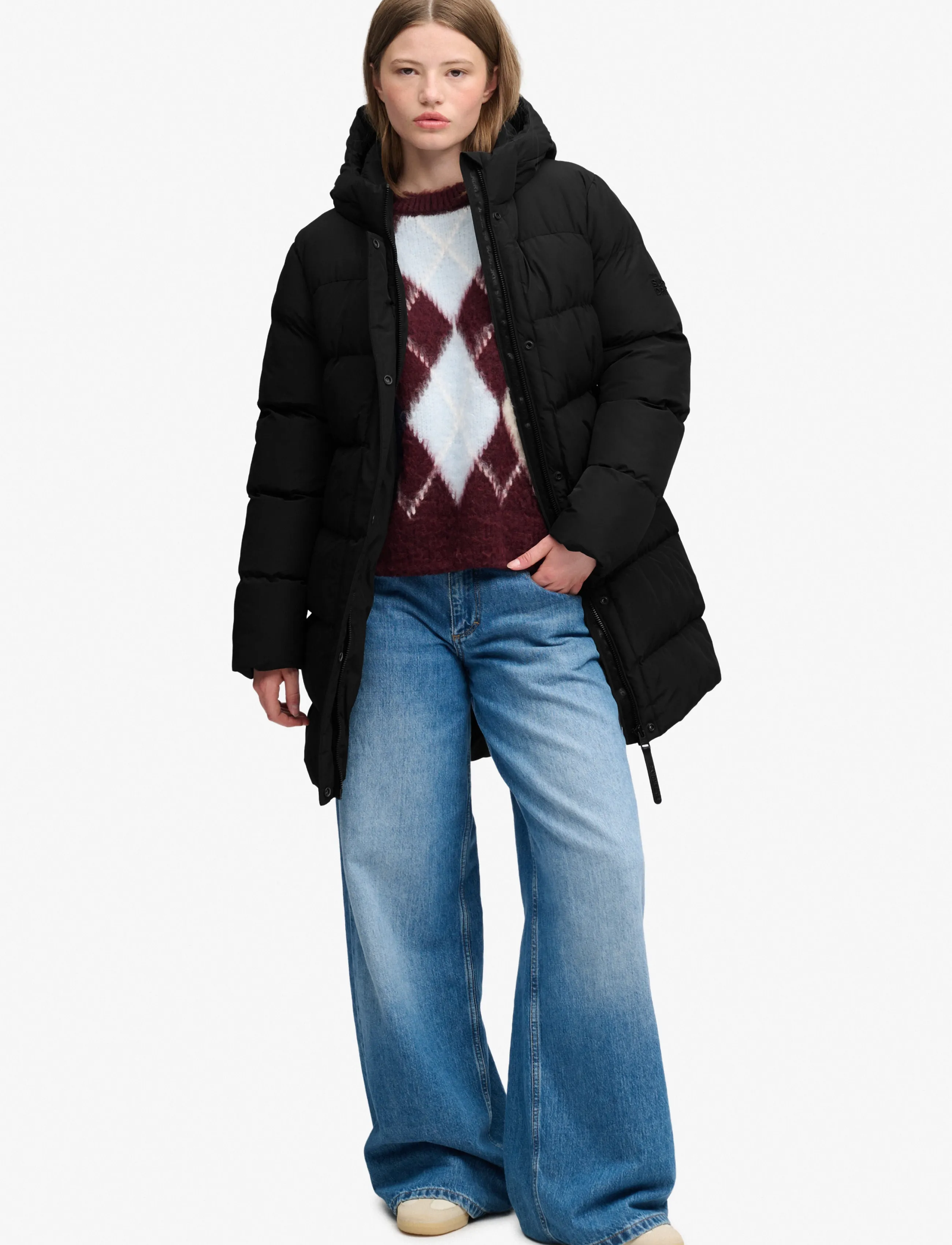Superdry Hooded Sports Puffer Mid Jkt dunjackor dam – bild 7