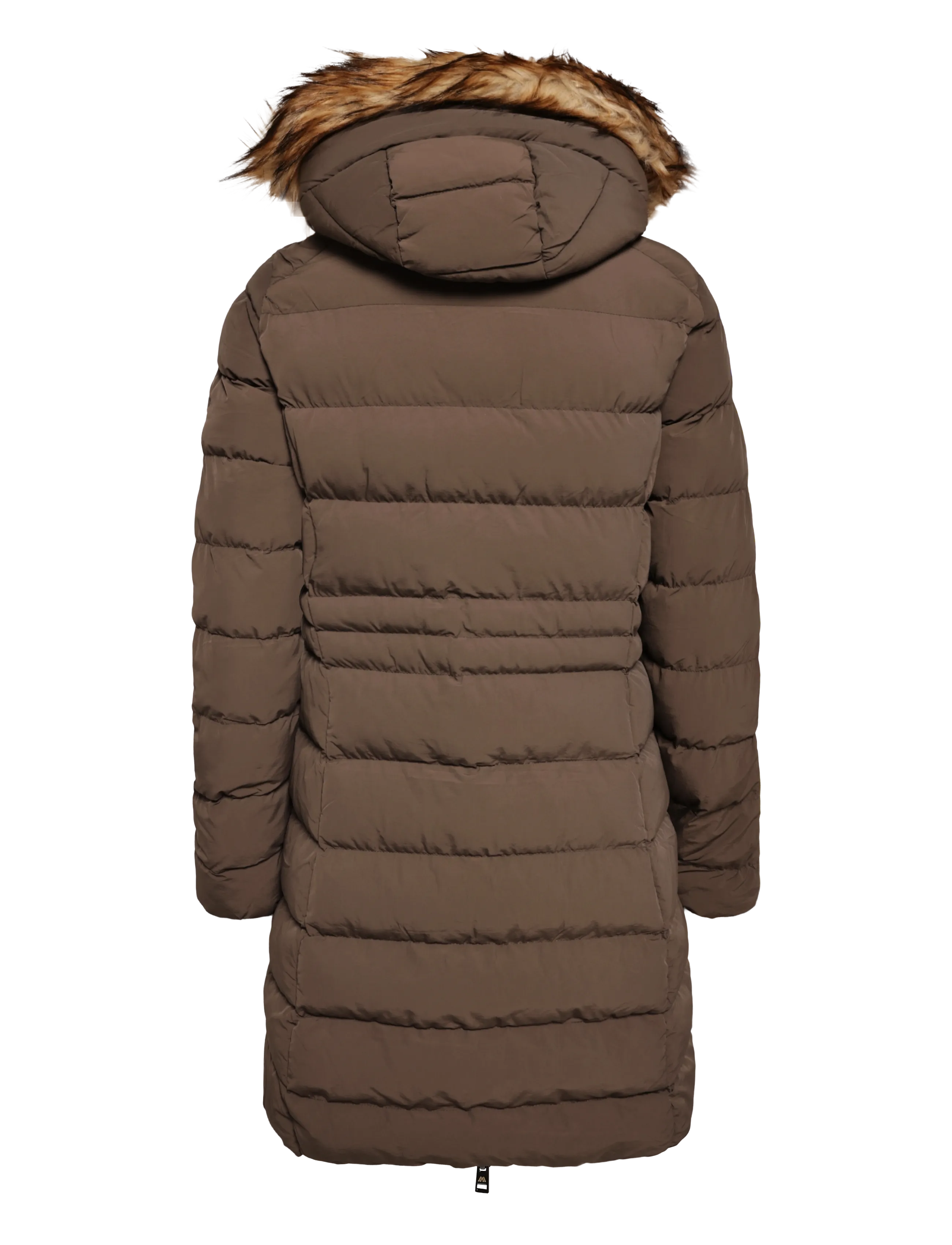 Superdry - HOOD FAUX FUR FUJI MID LENGTH - talvitakit - bracken brown - 2