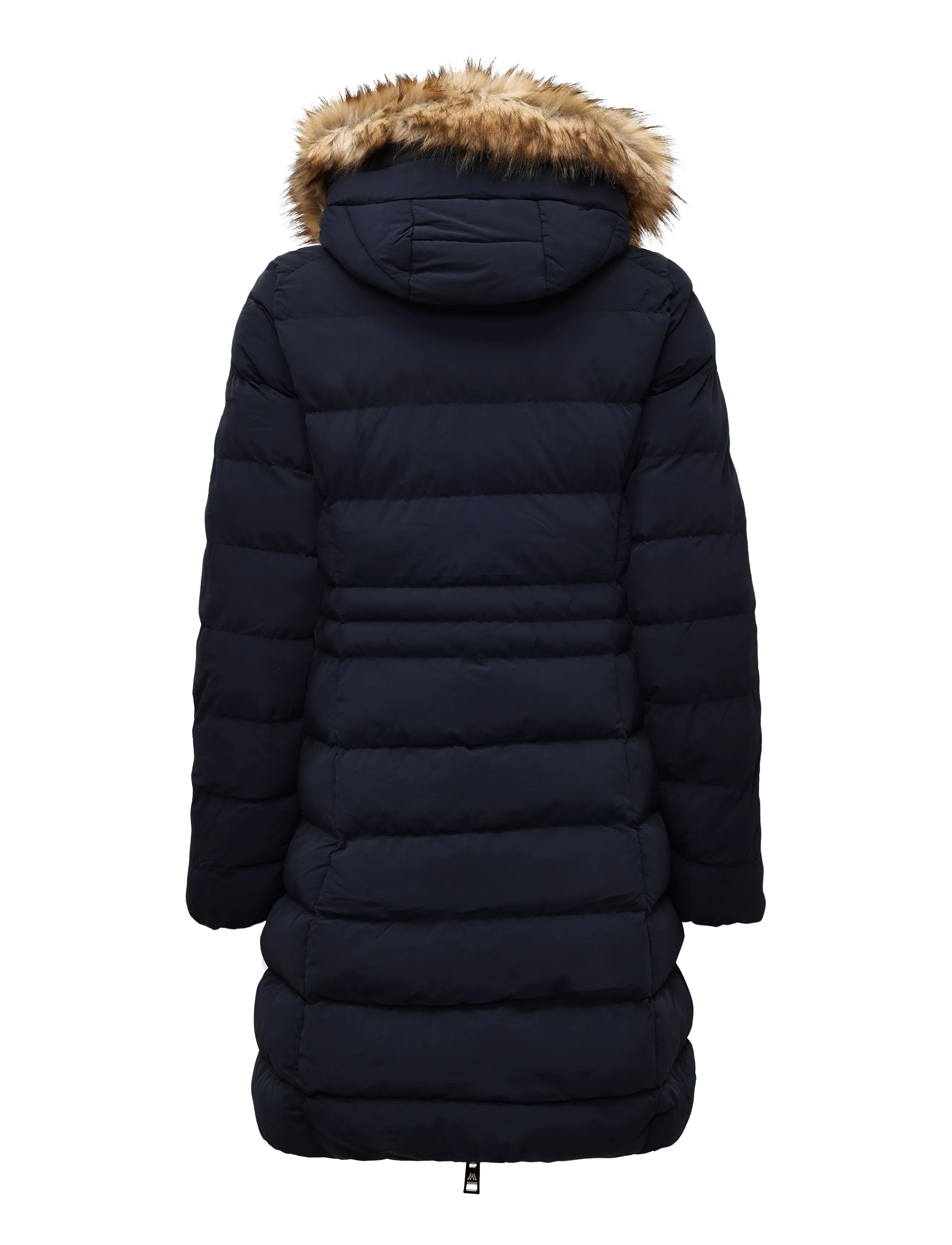 Superdry - HOOD FAUX FUR FUJI MID LENGTH - vinterjakker - darkest navy - 2