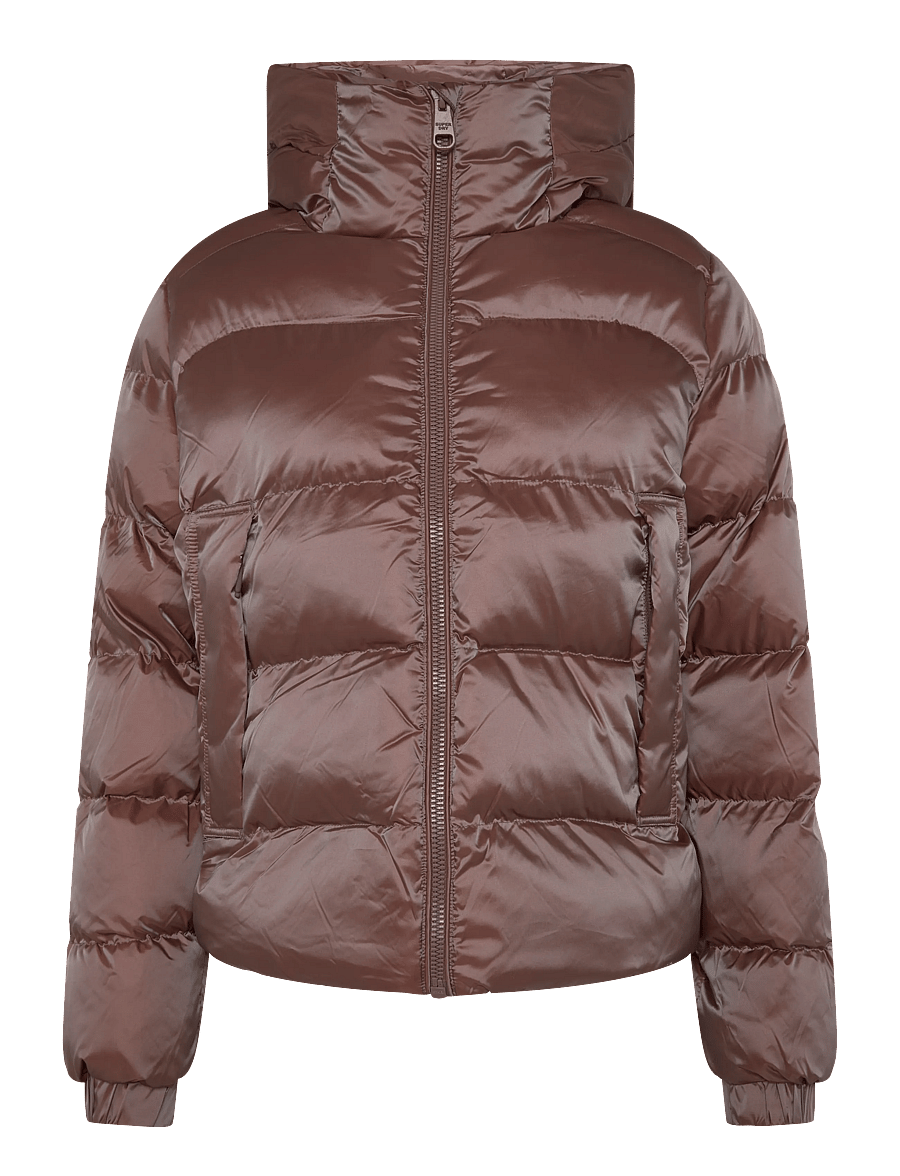 Superdry - HOODED SHINE PUFFER JACKET - winter jacket - nutmeg spice brown sheen - 1