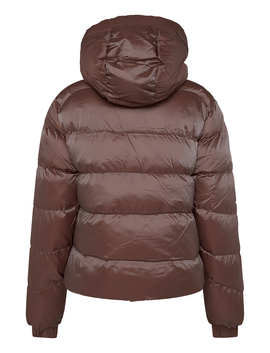 Superdry - HOODED SHINE PUFFER JACKET - winter jacket - nutmeg spice brown sheen - 2