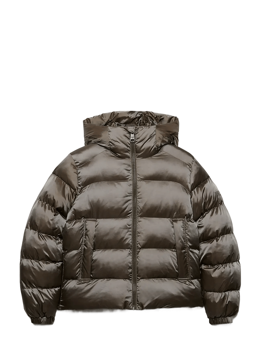 Superdry - HOODED SHINE PUFFER JACKET - winter jacket - deep khaki green - 1