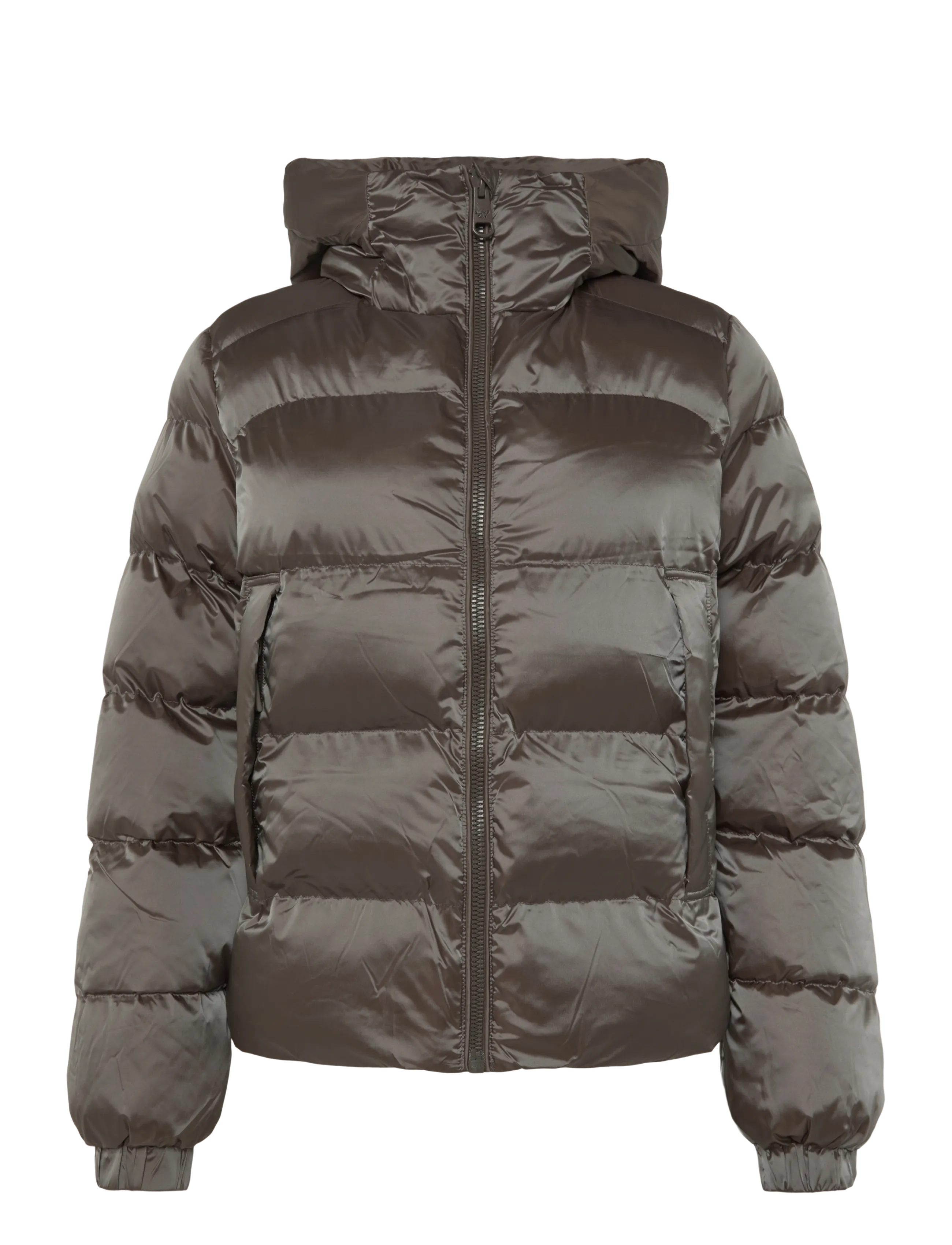 Superdry - HOODED SHINE PUFFER JACKET - winterjacken - deep khaki green - 1