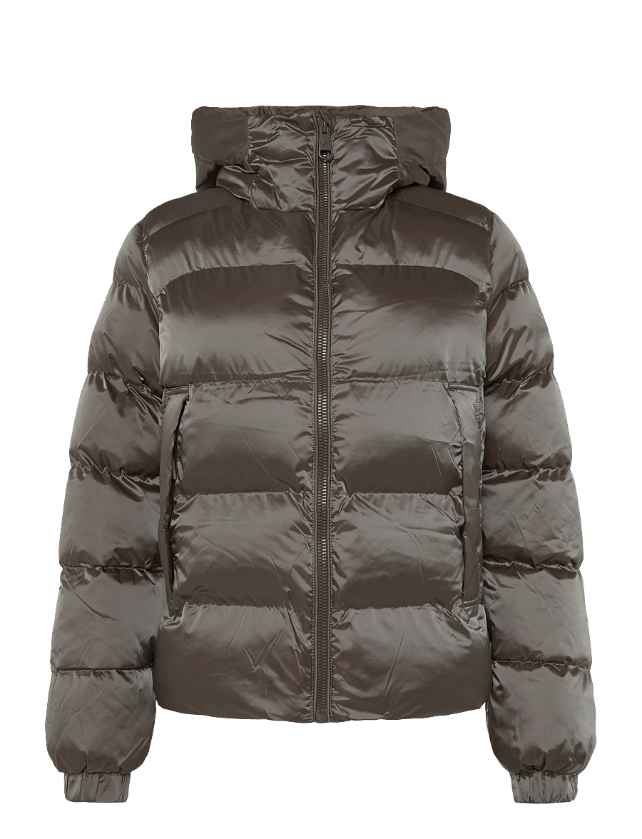 Superdry - HOODED SHINE PUFFER JACKET - winterjacken - deep khaki green - 1