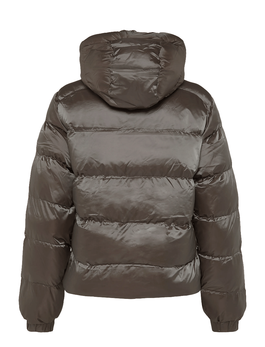Superdry - HOODED SHINE PUFFER JACKET - winterjacken - deep khaki green - 2