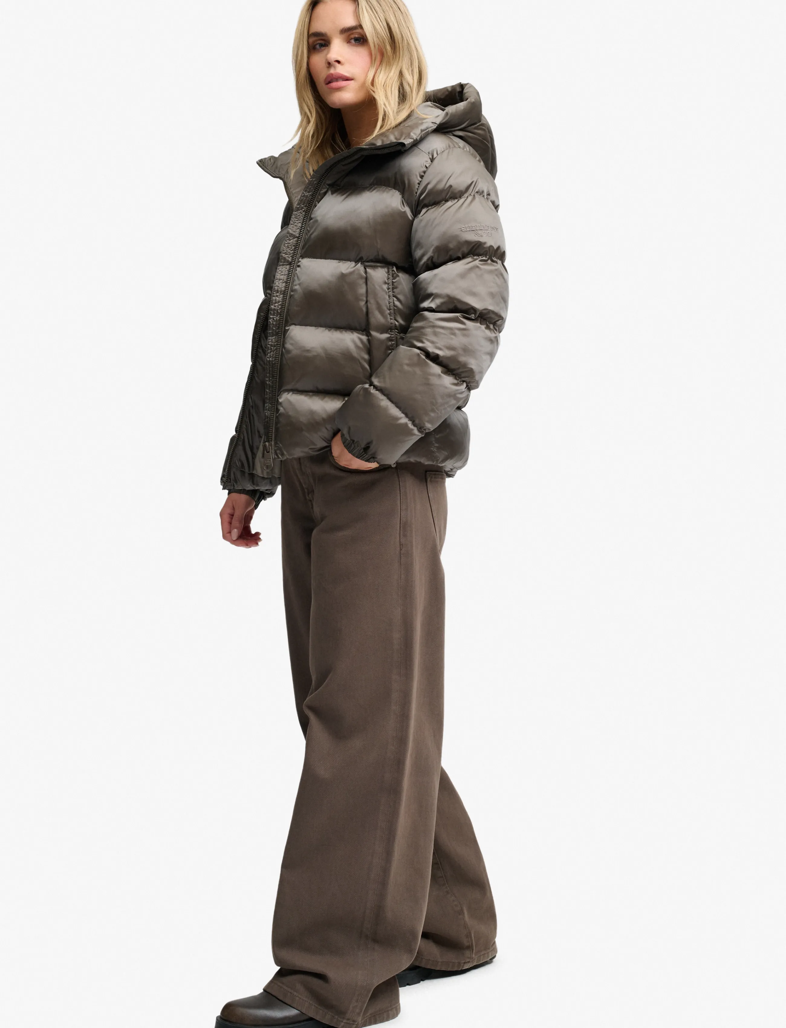 Superdry Hooded Shine Puffer Jacket jackor dam – bild 7