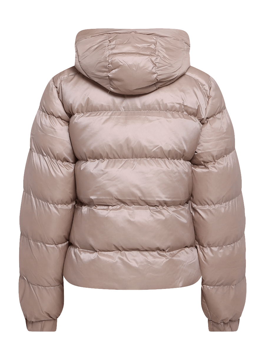 Superdry - HOODED SHINE PUFFER JACKET - vinterjakker - mushroom beige - 2
