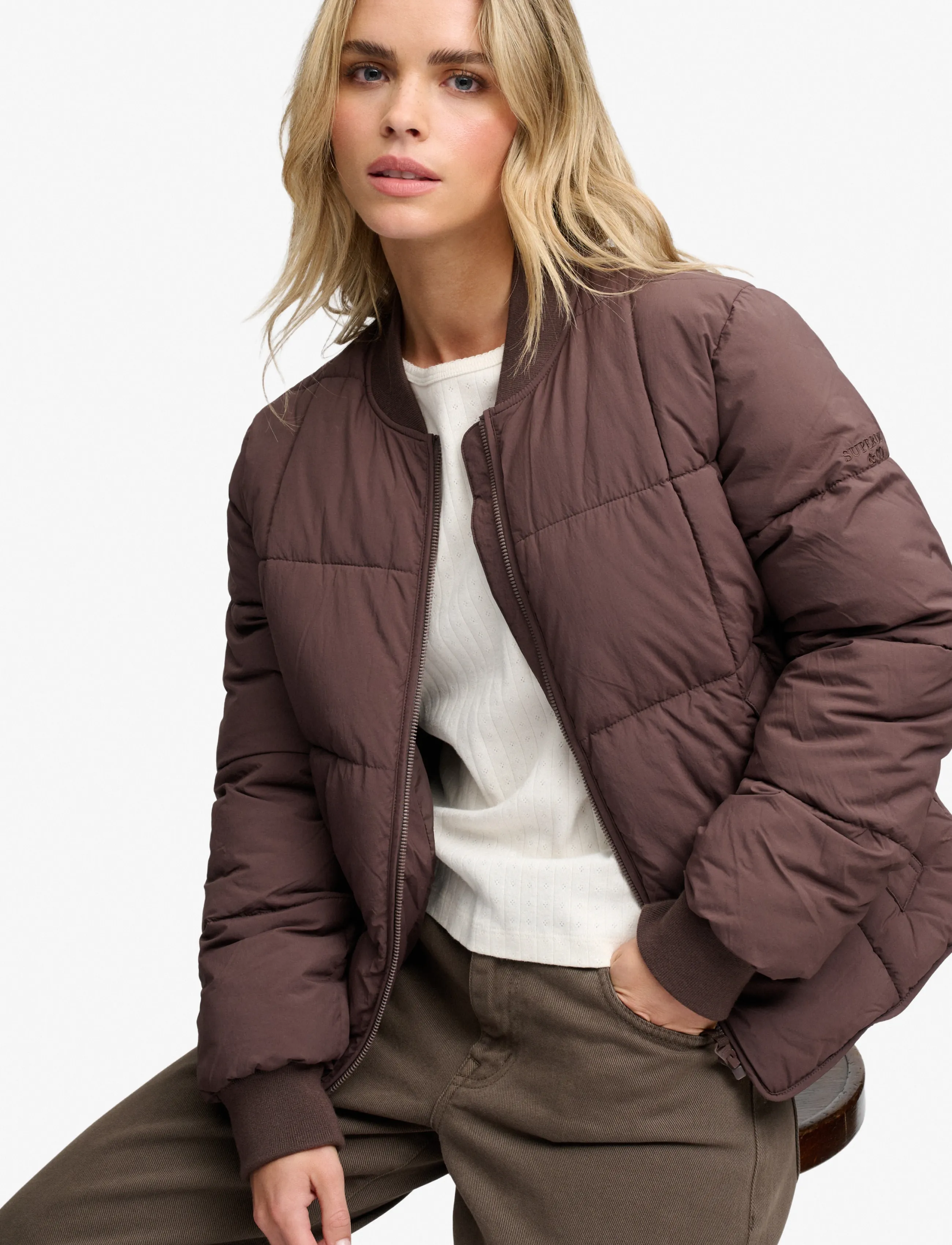 Superdry Large Box Quilt Liner Jacket jackor dam – bild 5