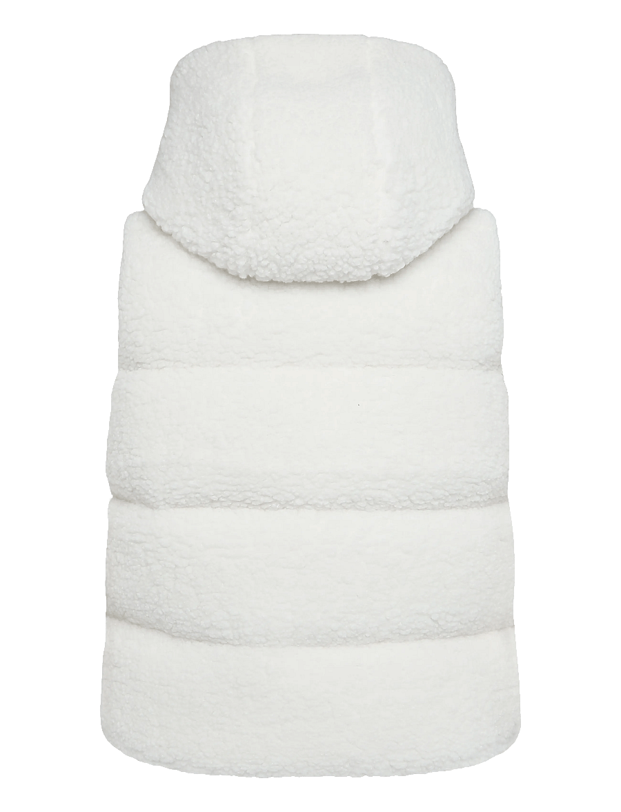 Superdry - BORG BAFFLE GILET - chalk white - 2
