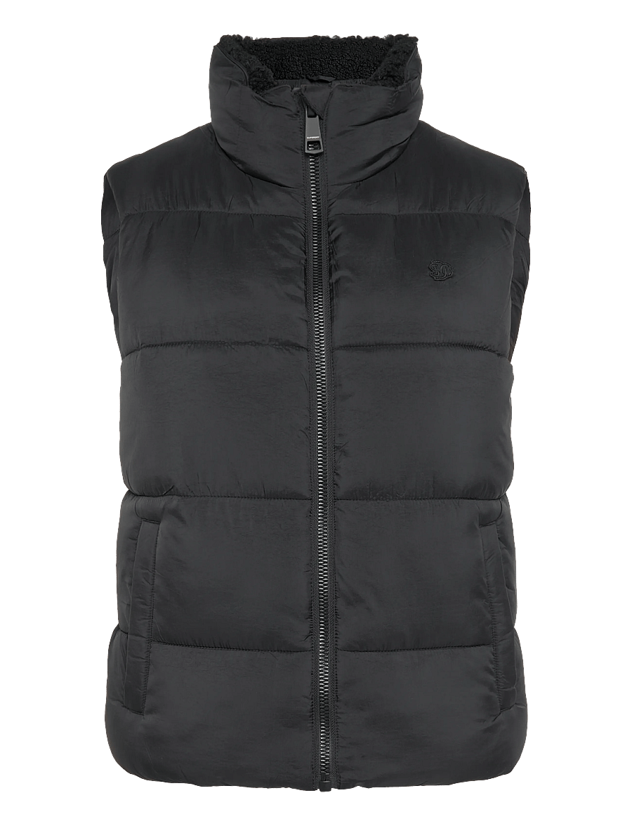 Superdry - BORG LINED GILET - outdoor - black - 1